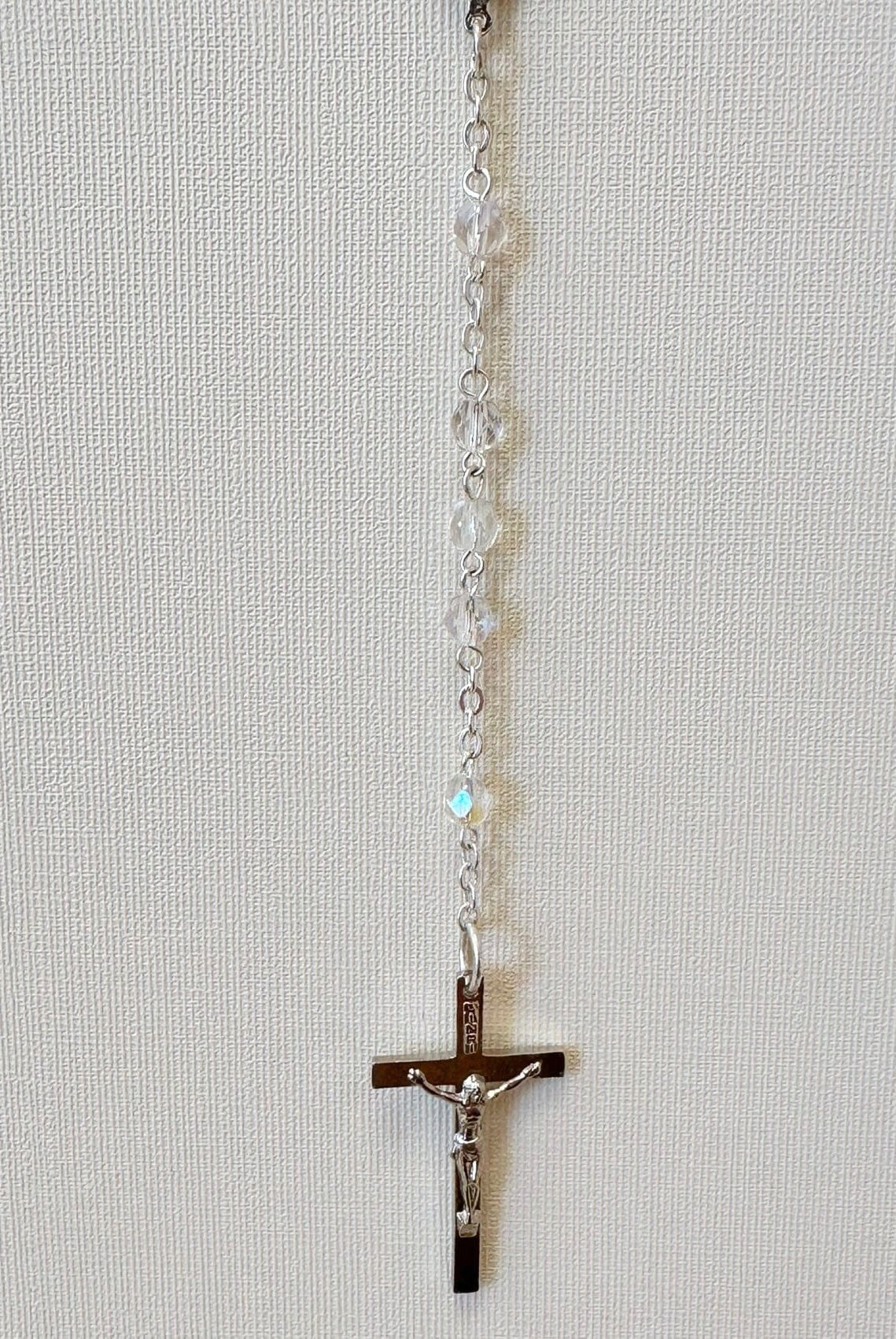 YoYo Boutique Accessories Silver Crystals & Silver Rosary
