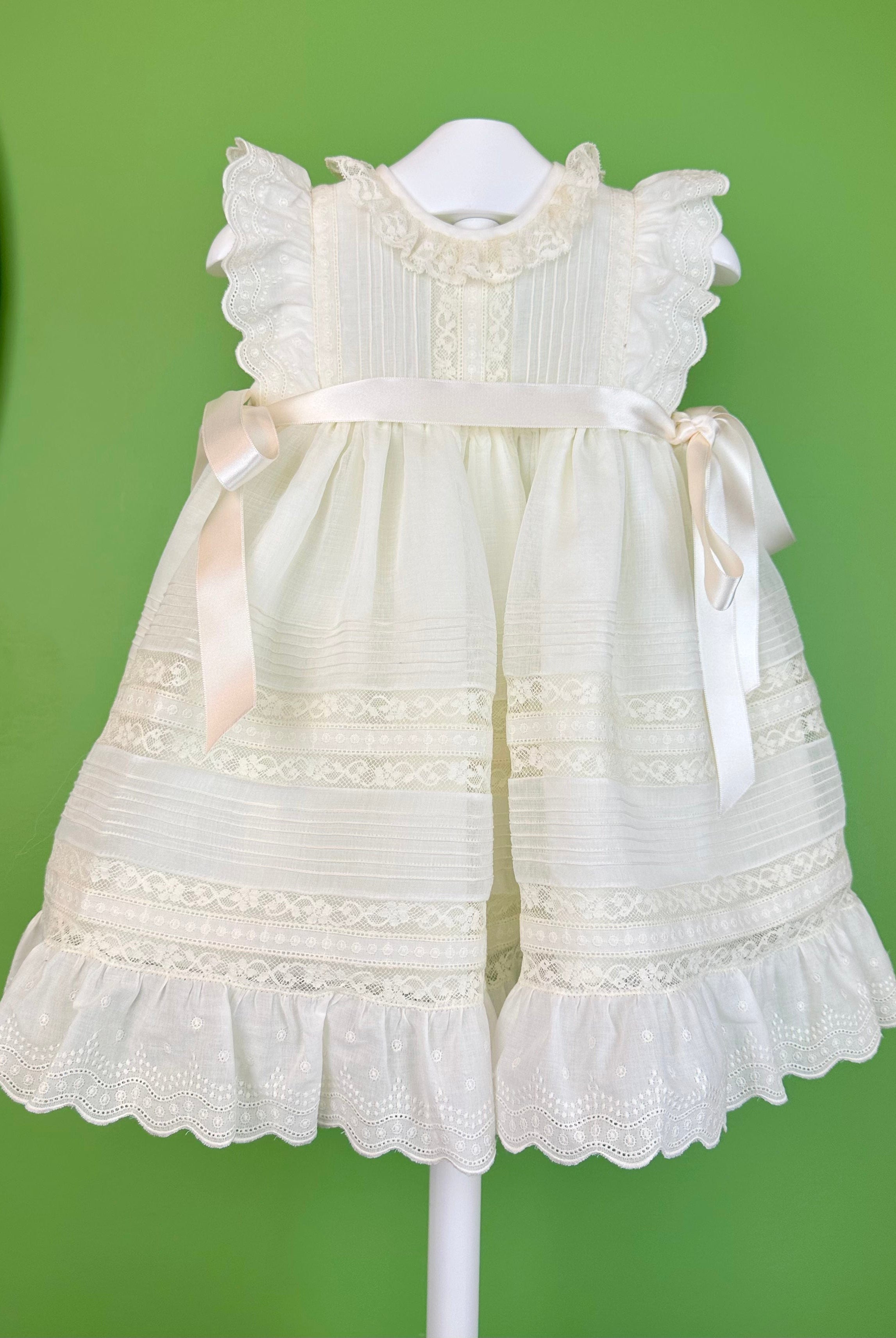 YoYo Boutique Baptism Alanna Dress with Bonnet
