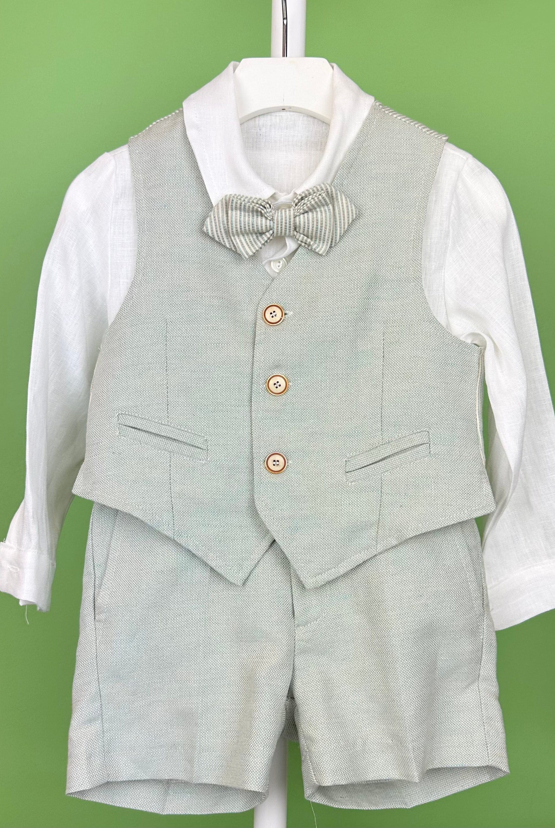 YoYo Boutique Baptism Alessandro Shorts Outfit