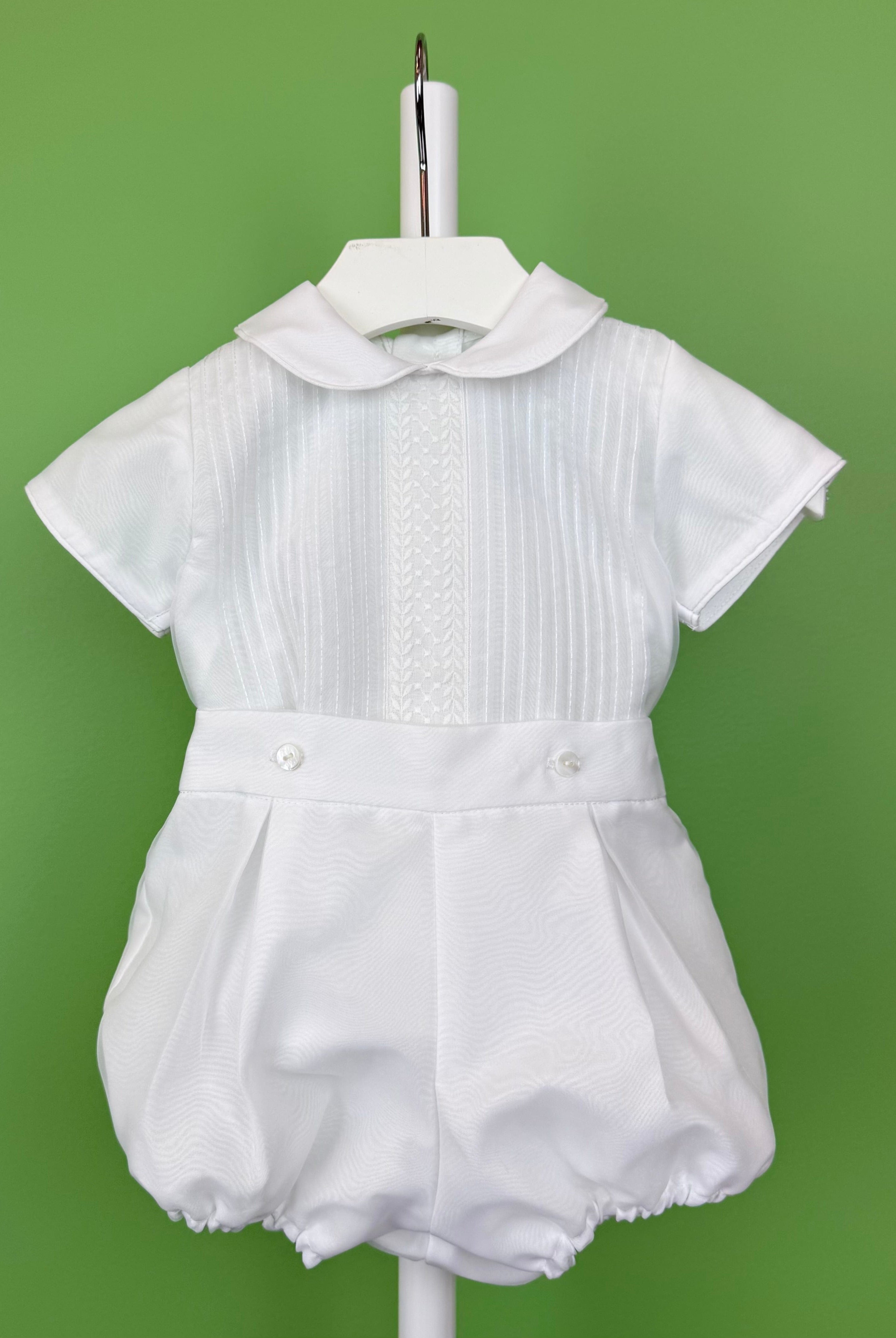 YoYo Boutique Baptism Alonso White Outfit