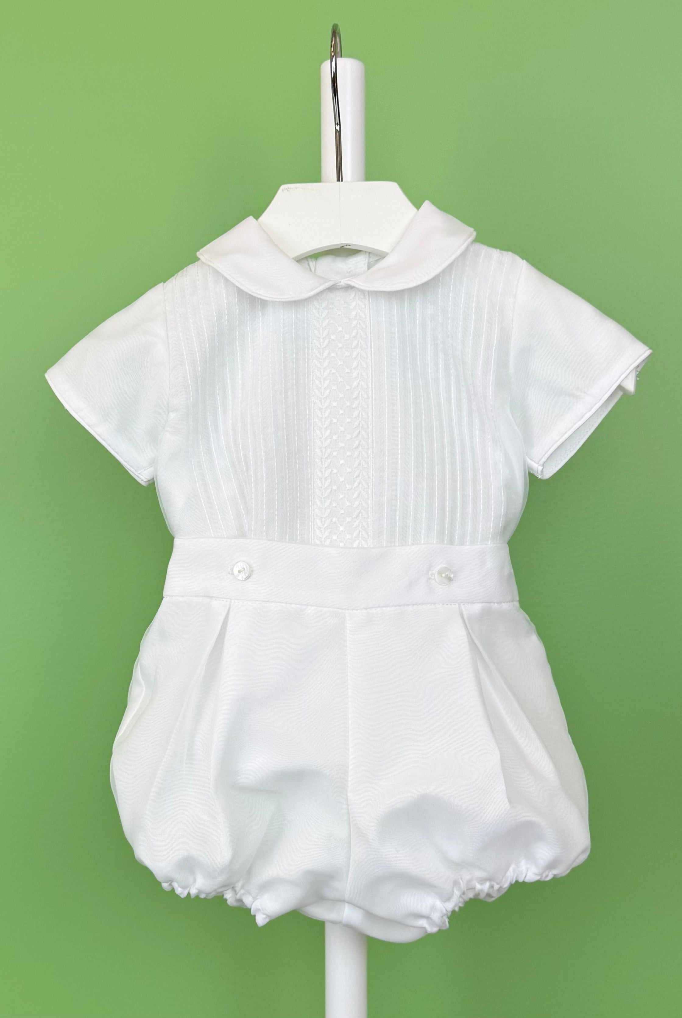 YoYo Boutique Baptism Alonso White Outfit