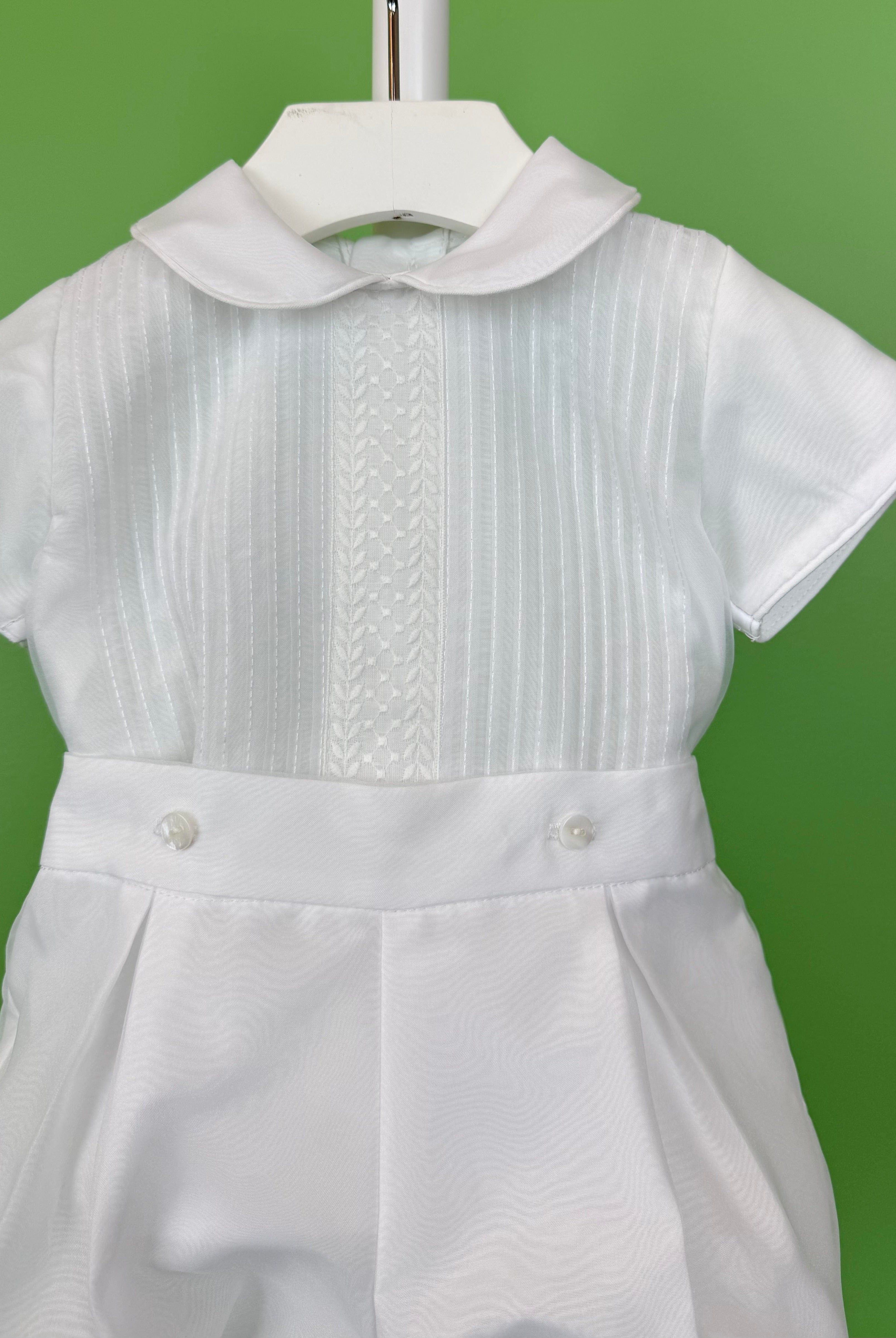 YoYo Boutique Baptism Alonso White Outfit