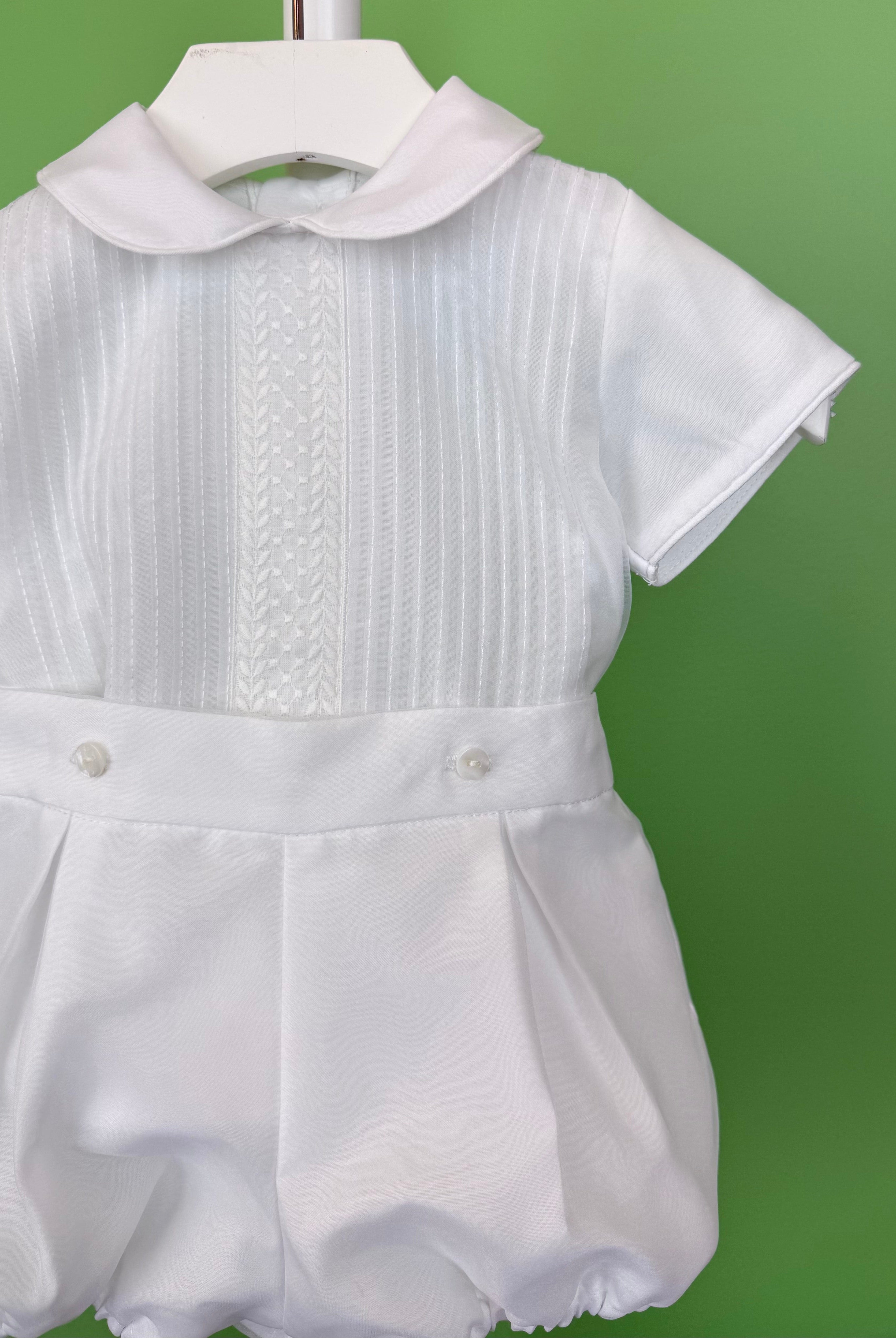 YoYo Boutique Baptism Alonso White Outfit