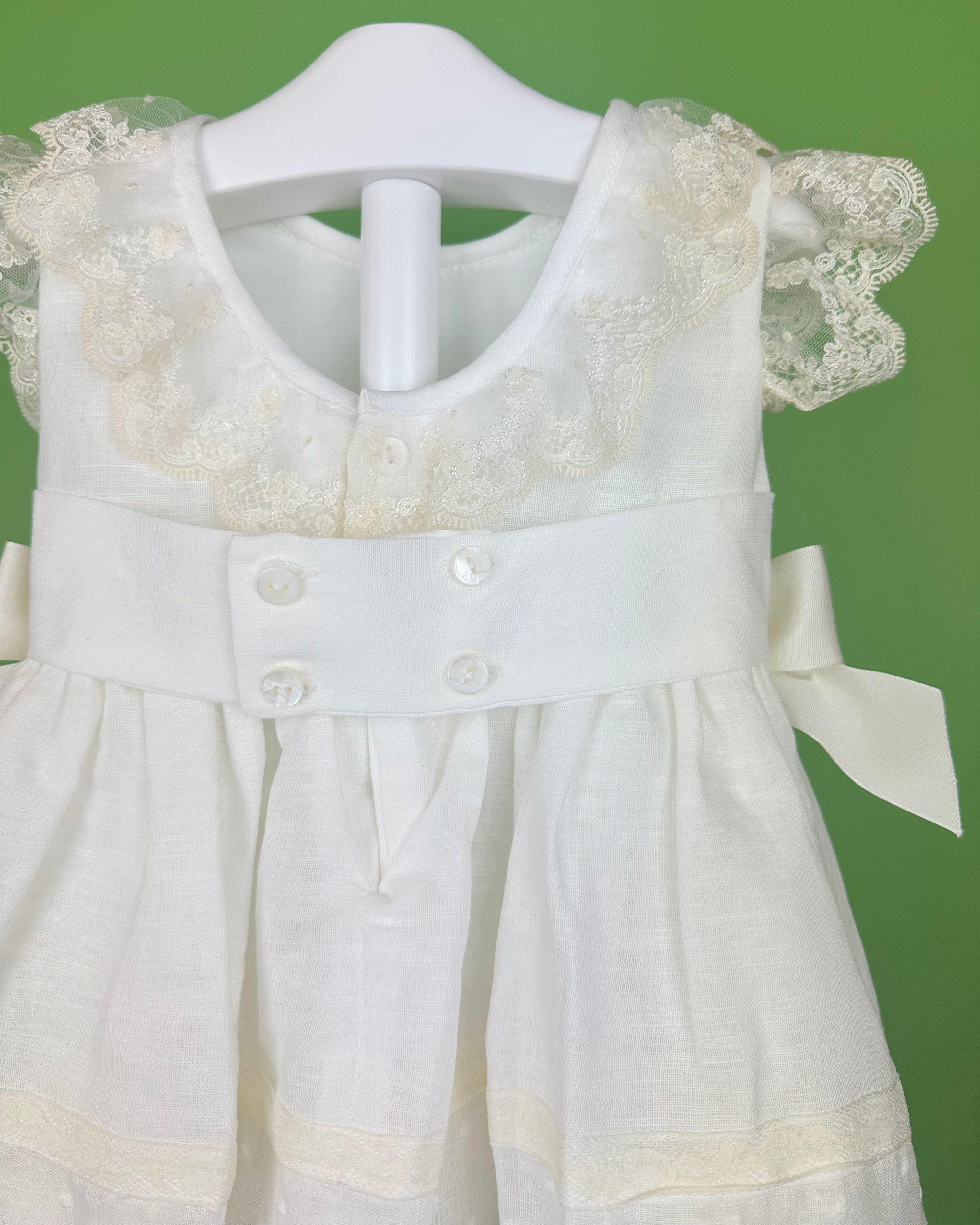 YoYo Boutique Baptism Amelia Off-White Dress