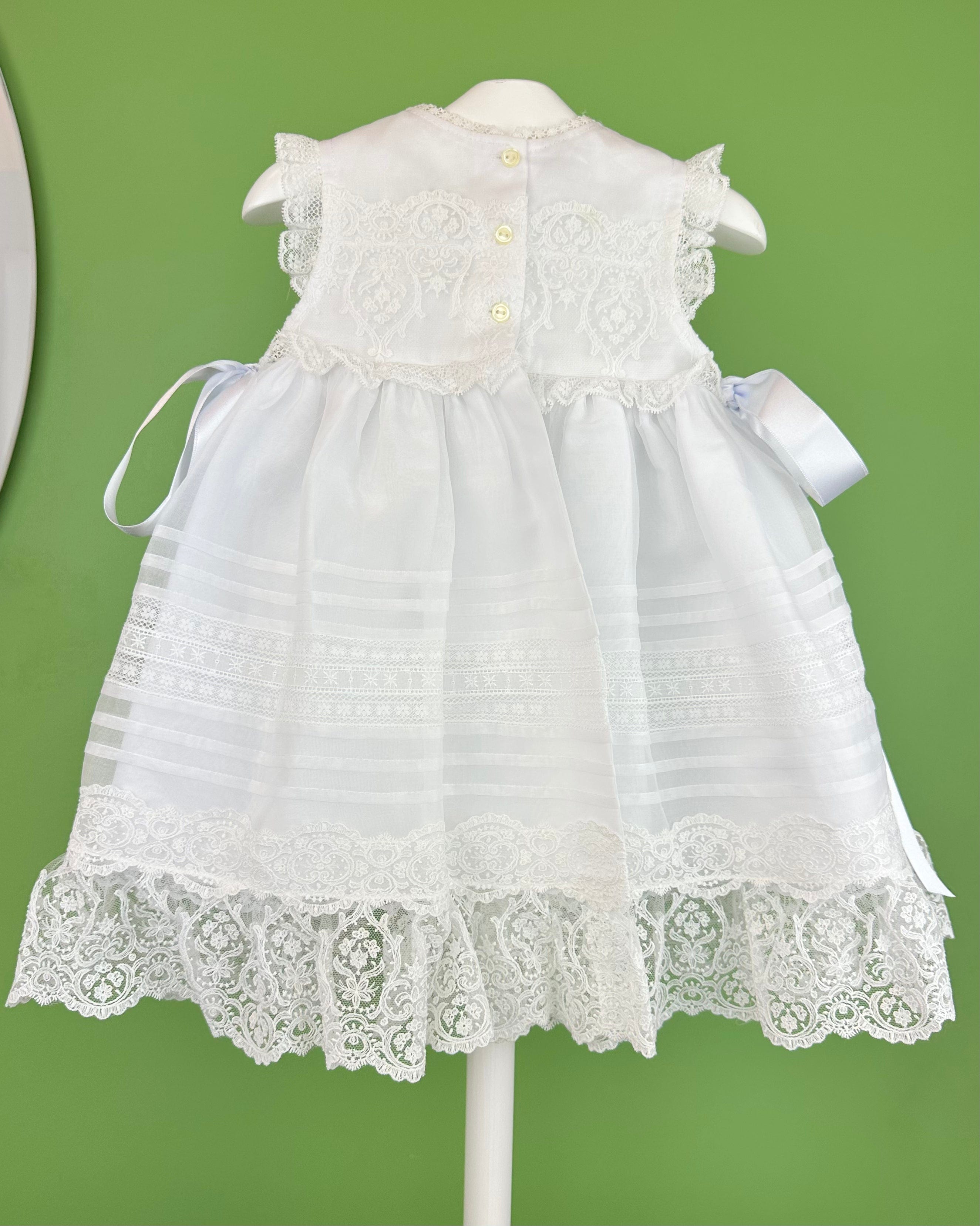 YoYo Boutique Baptism Brenda Dress with Bonnet