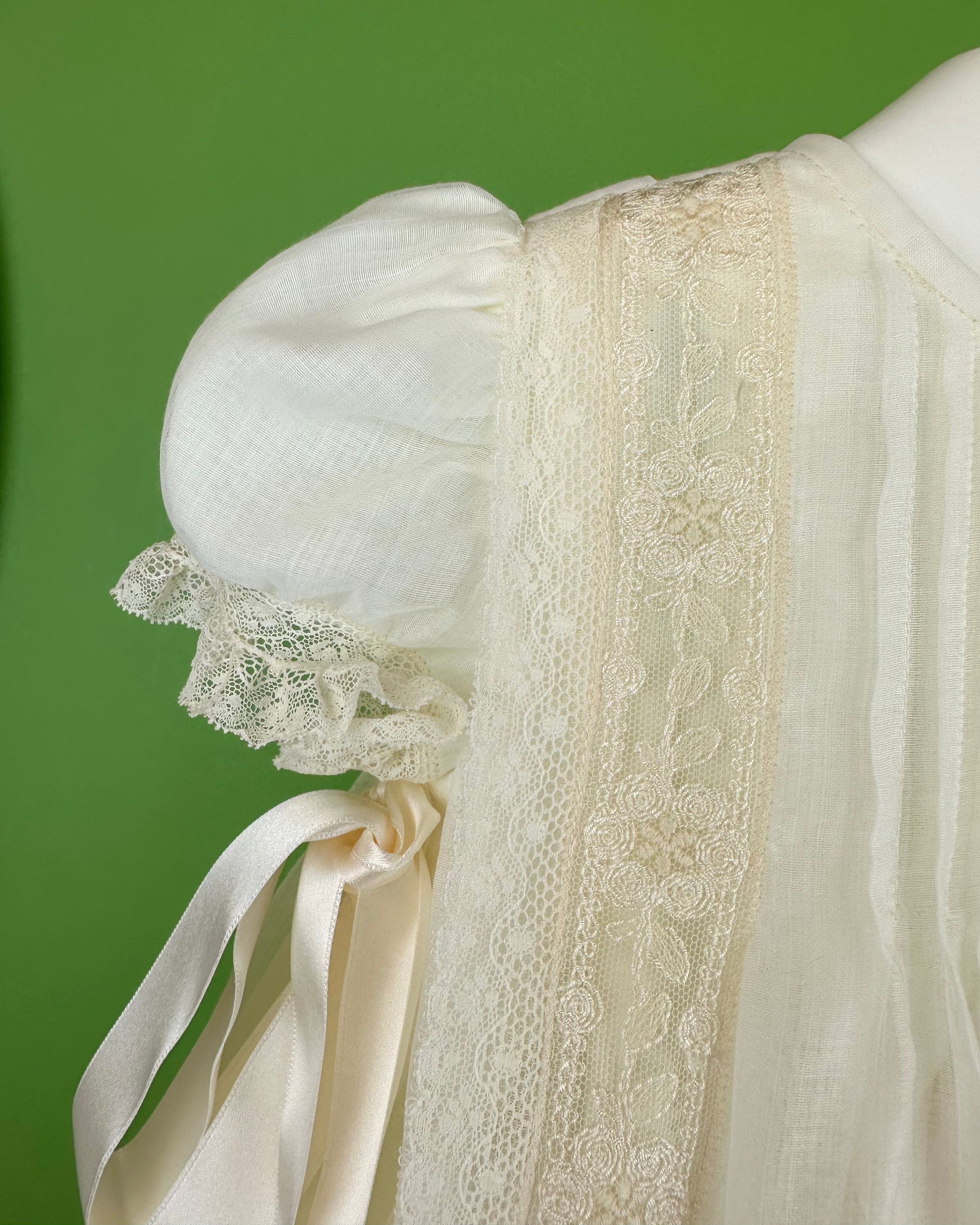 YoYo Boutique Baptism Carolina Dress with Bonnet