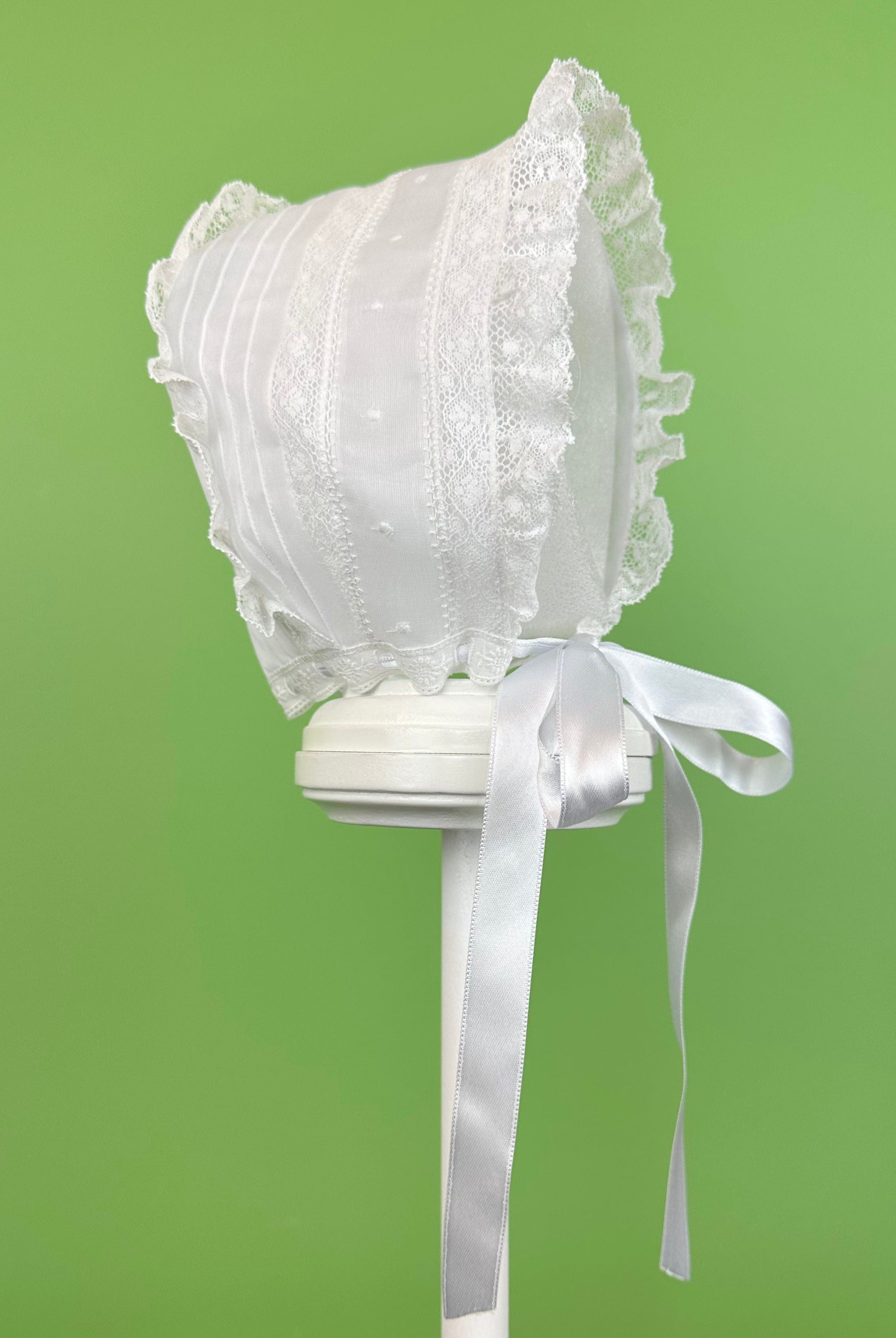 YoYo Boutique Baptism Catalina Dress with Bonnet