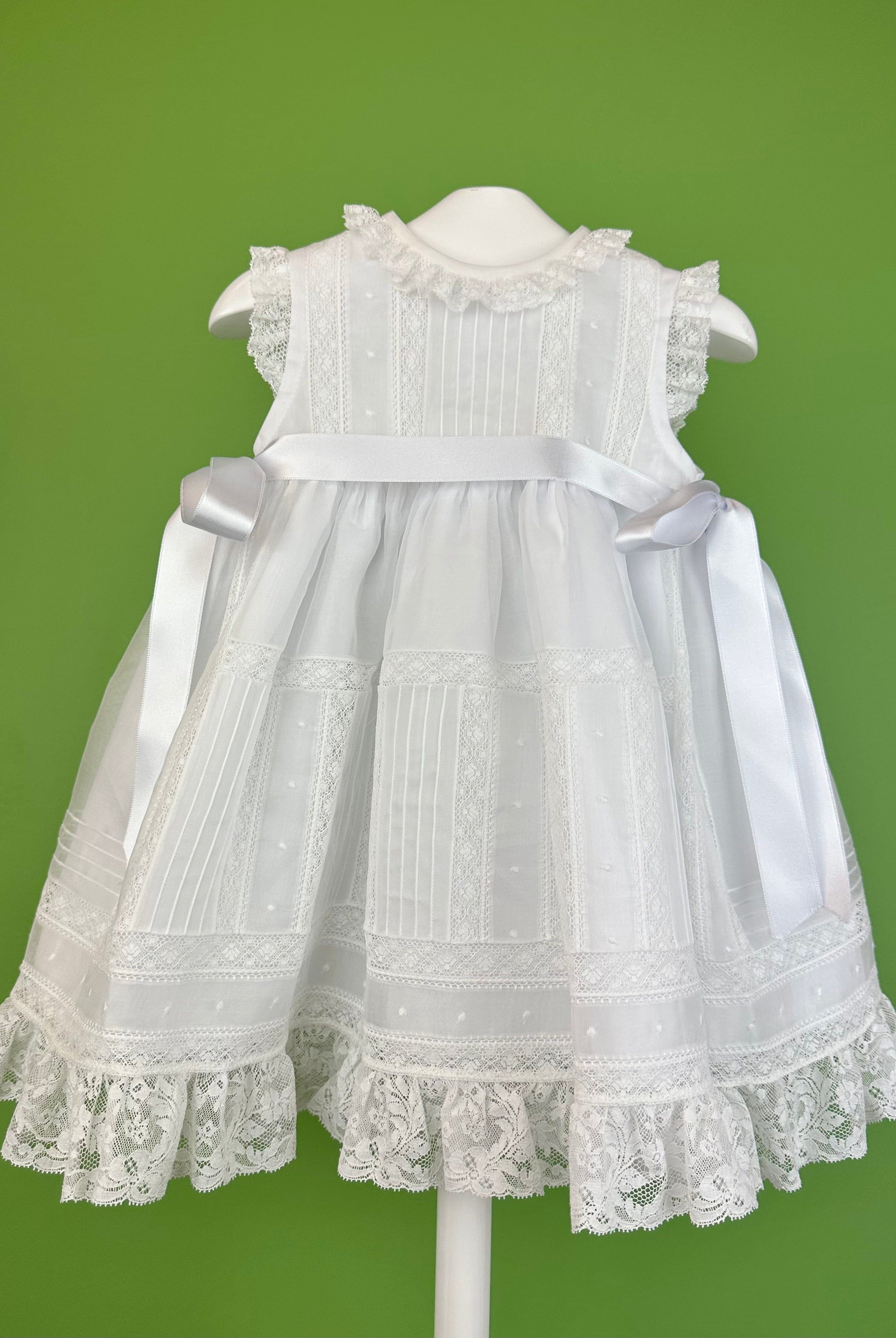 YoYo Boutique Baptism Catalina Dress with Bonnet