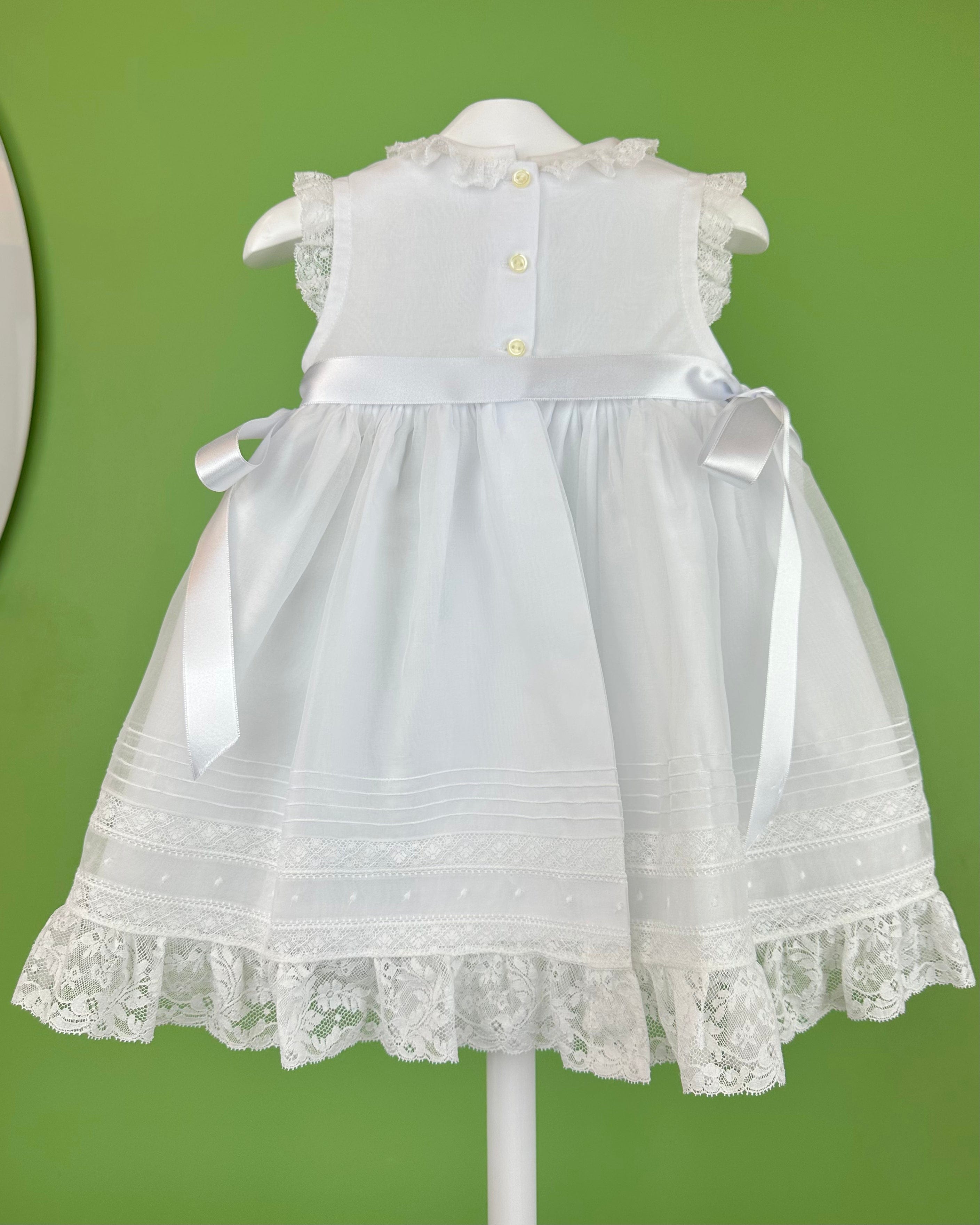 YoYo Boutique Baptism Catalina Dress with Bonnet
