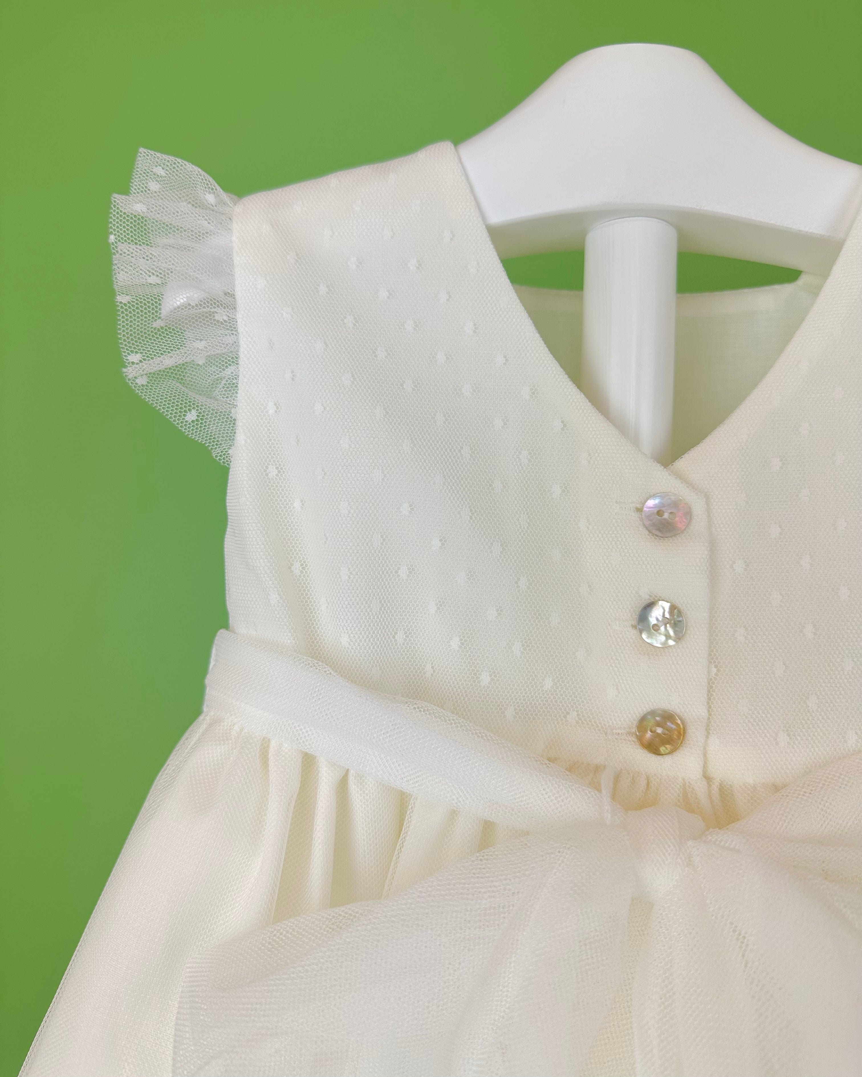 YoYo Boutique Baptism Daniela Off-White Dress