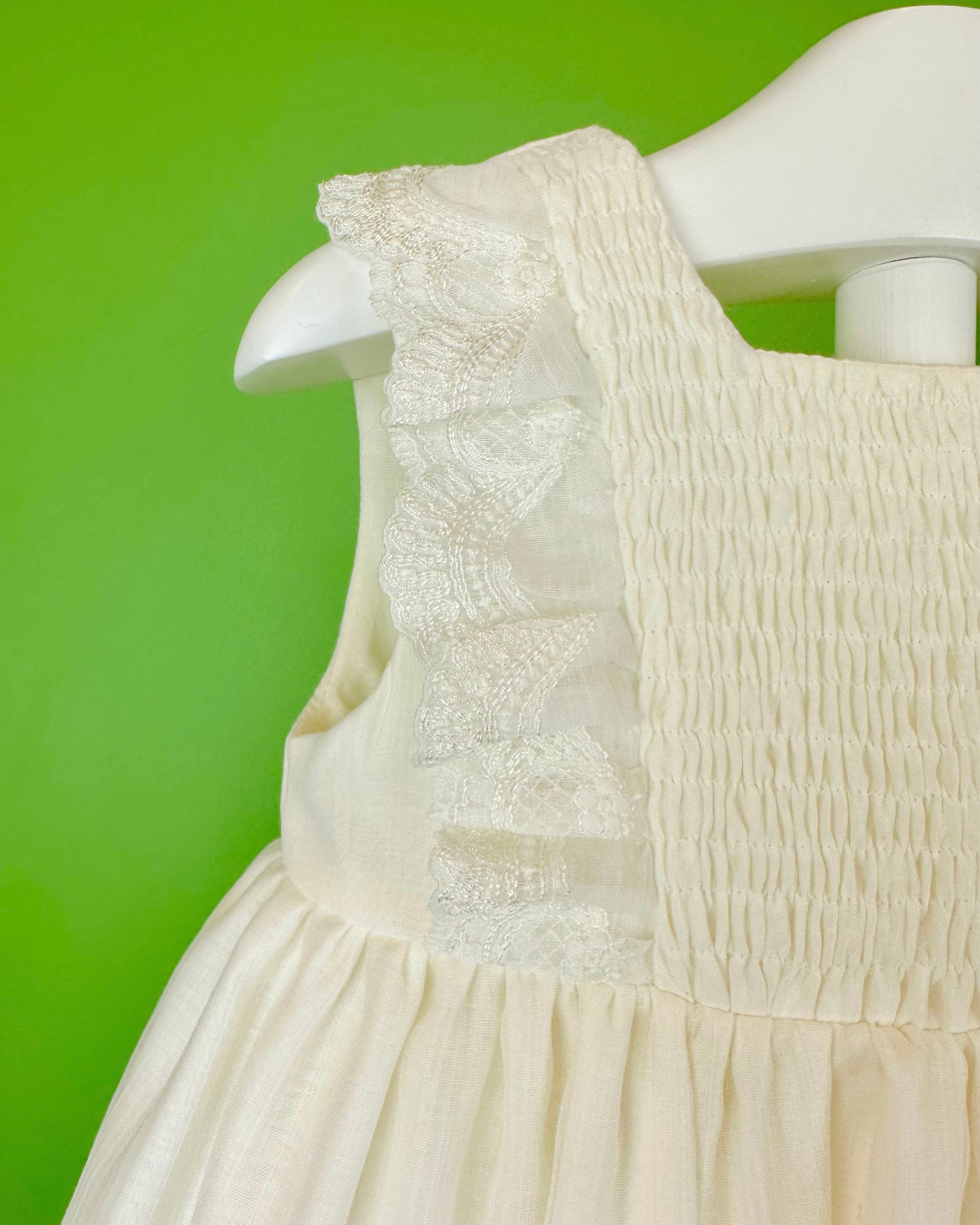 YoYo Boutique Baptism Emma Off-White Dress