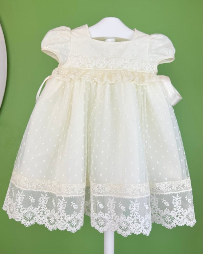 YoYo Boutique Baptism Estefania Dress with Bonnet