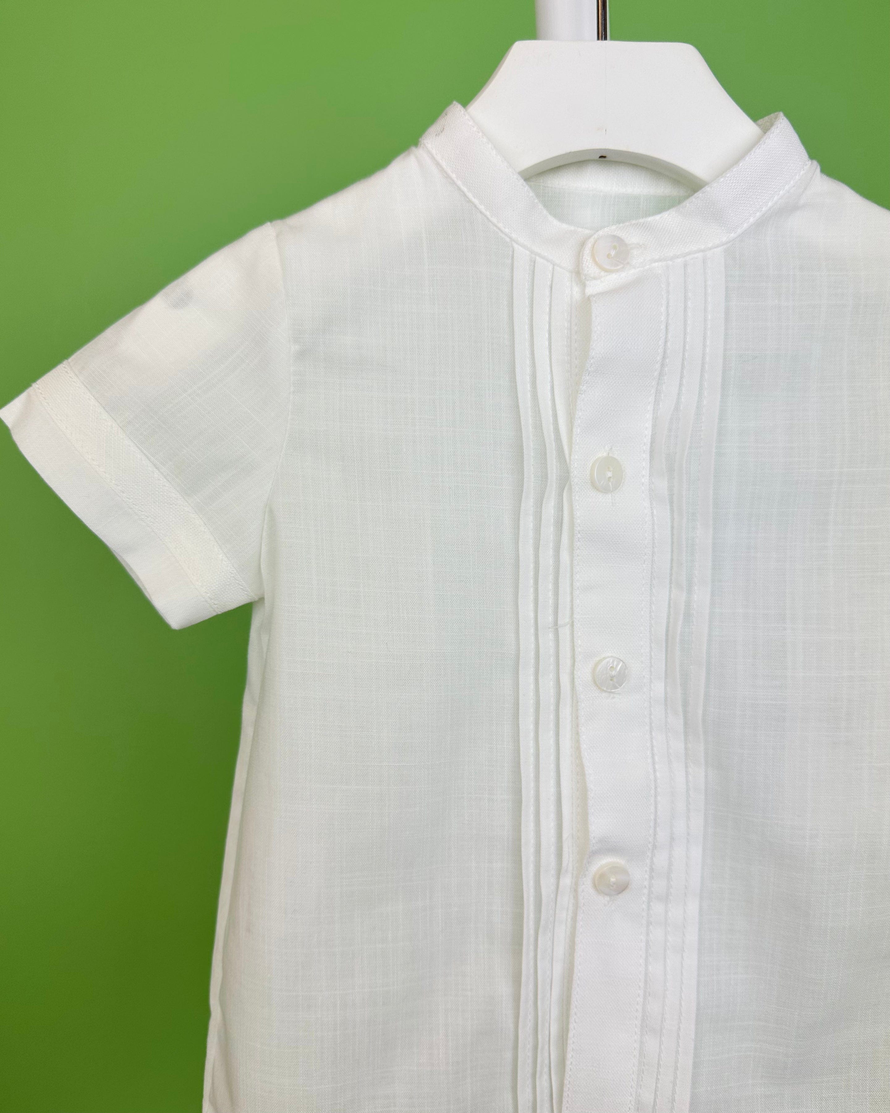 YoYo Boutique Baptism Gabriel White Bubble Outfit