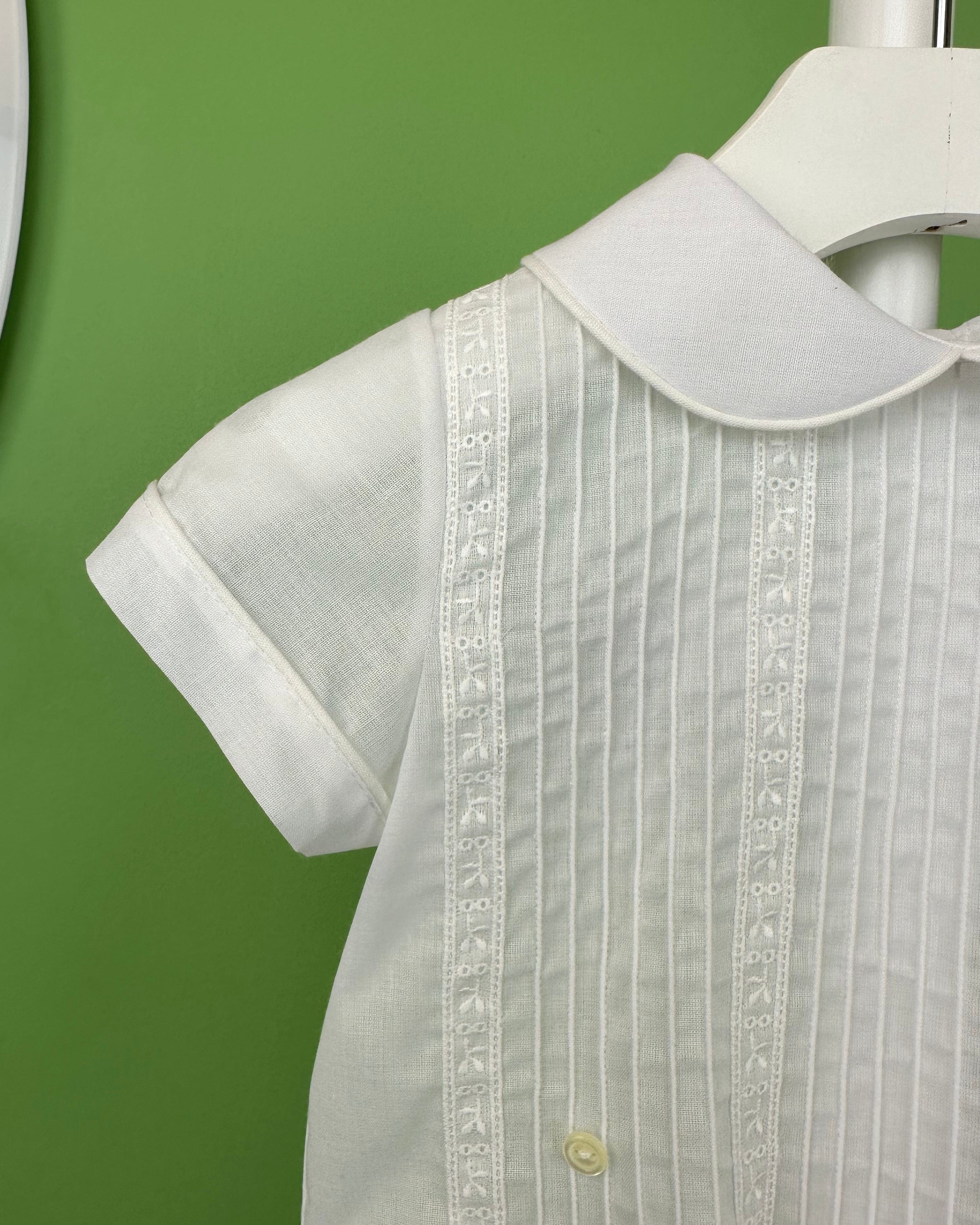 YoYo Boutique Baptism Julio White Bubble Outfit