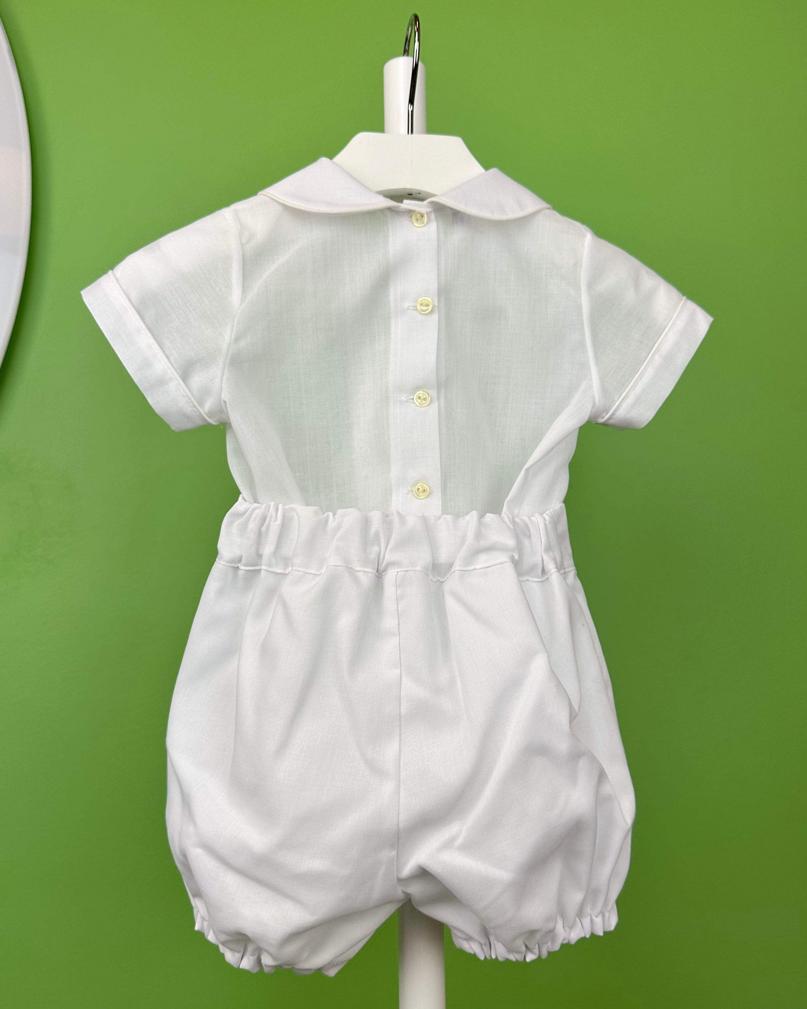 YoYo Boutique Baptism Julio White Bubble Outfit