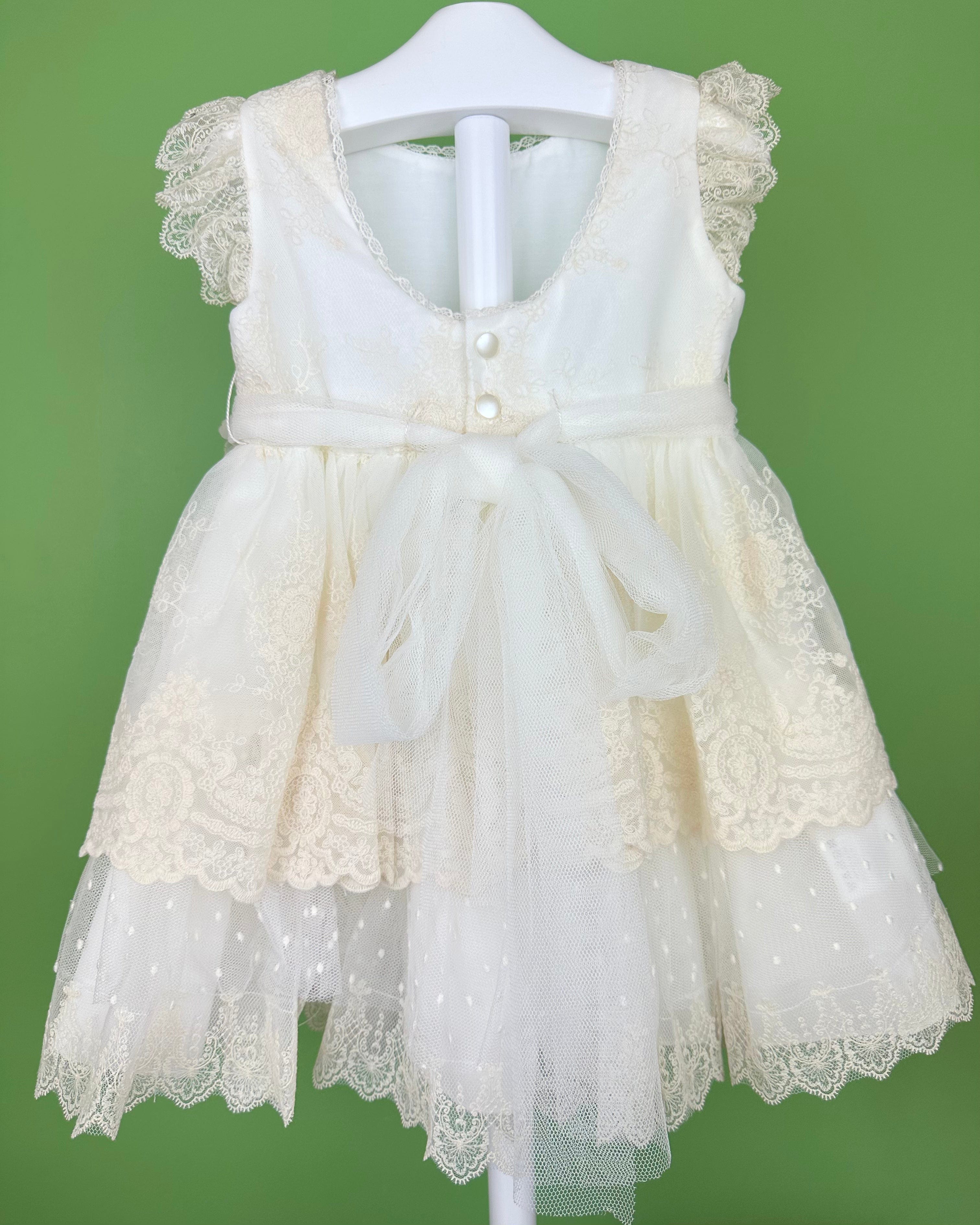 YoYo Boutique Baptism Laly Off-White Dress