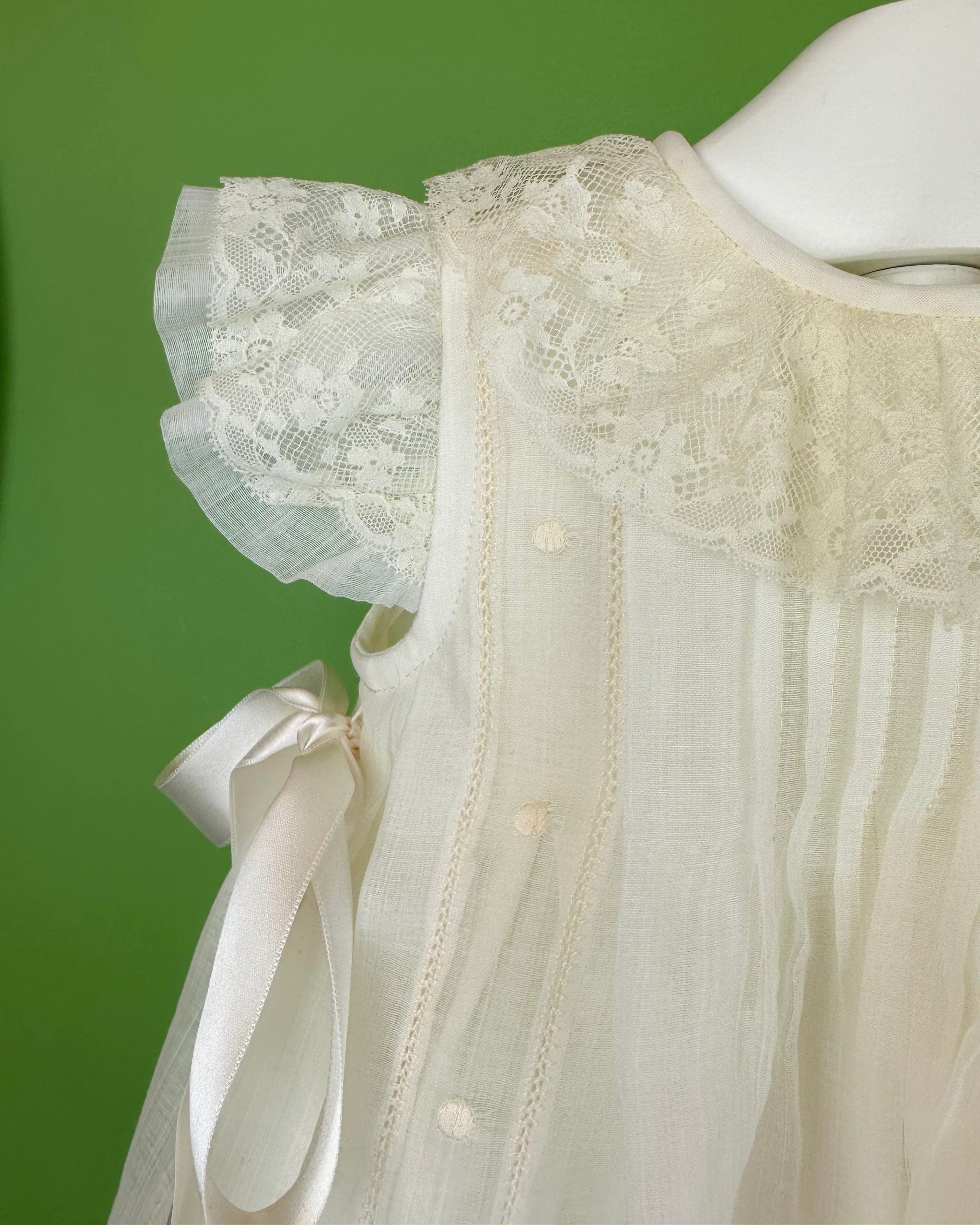 YoYo Boutique Baptism Lina Dress with Bonnet