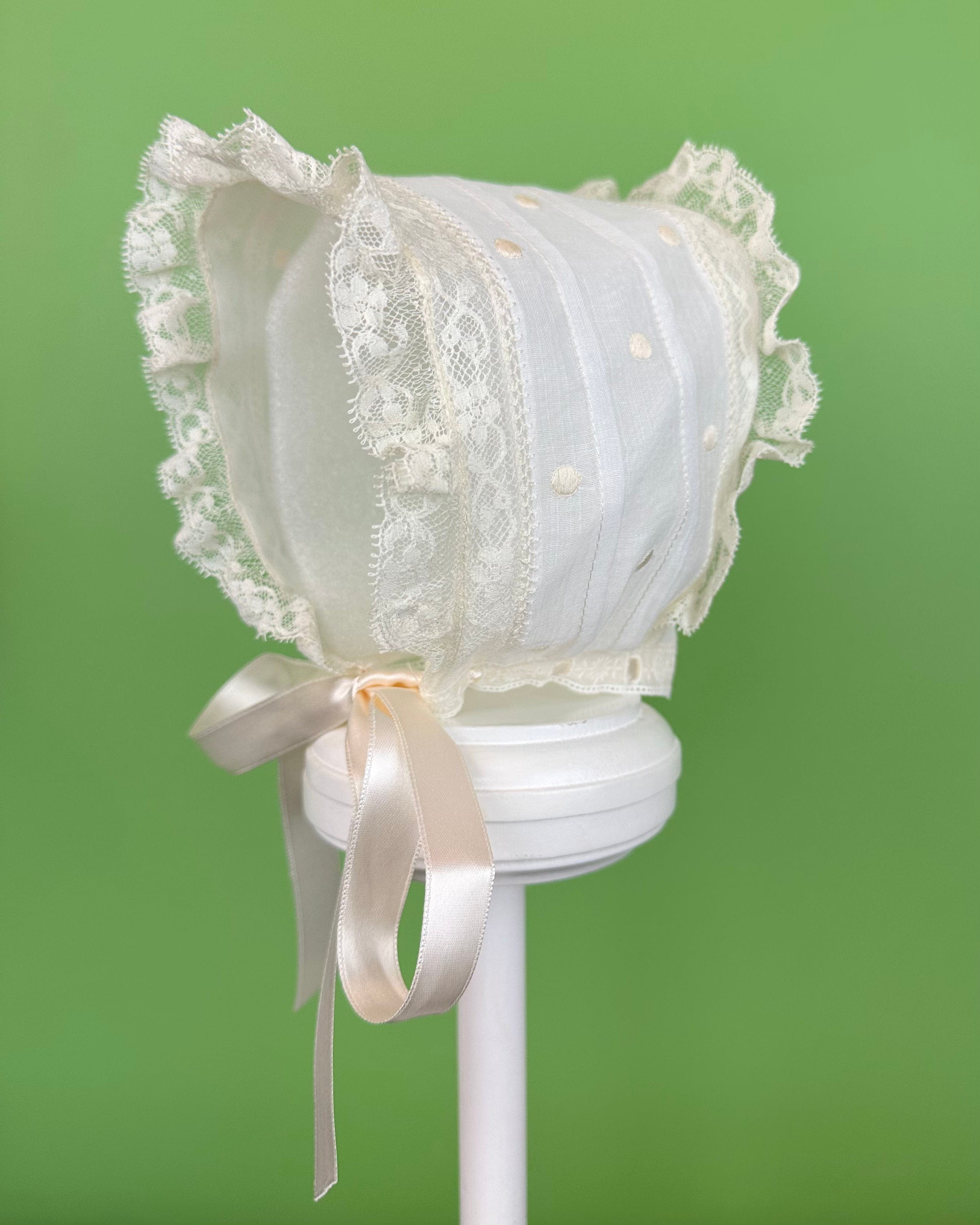 YoYo Boutique Baptism Lina Dress with Bonnet