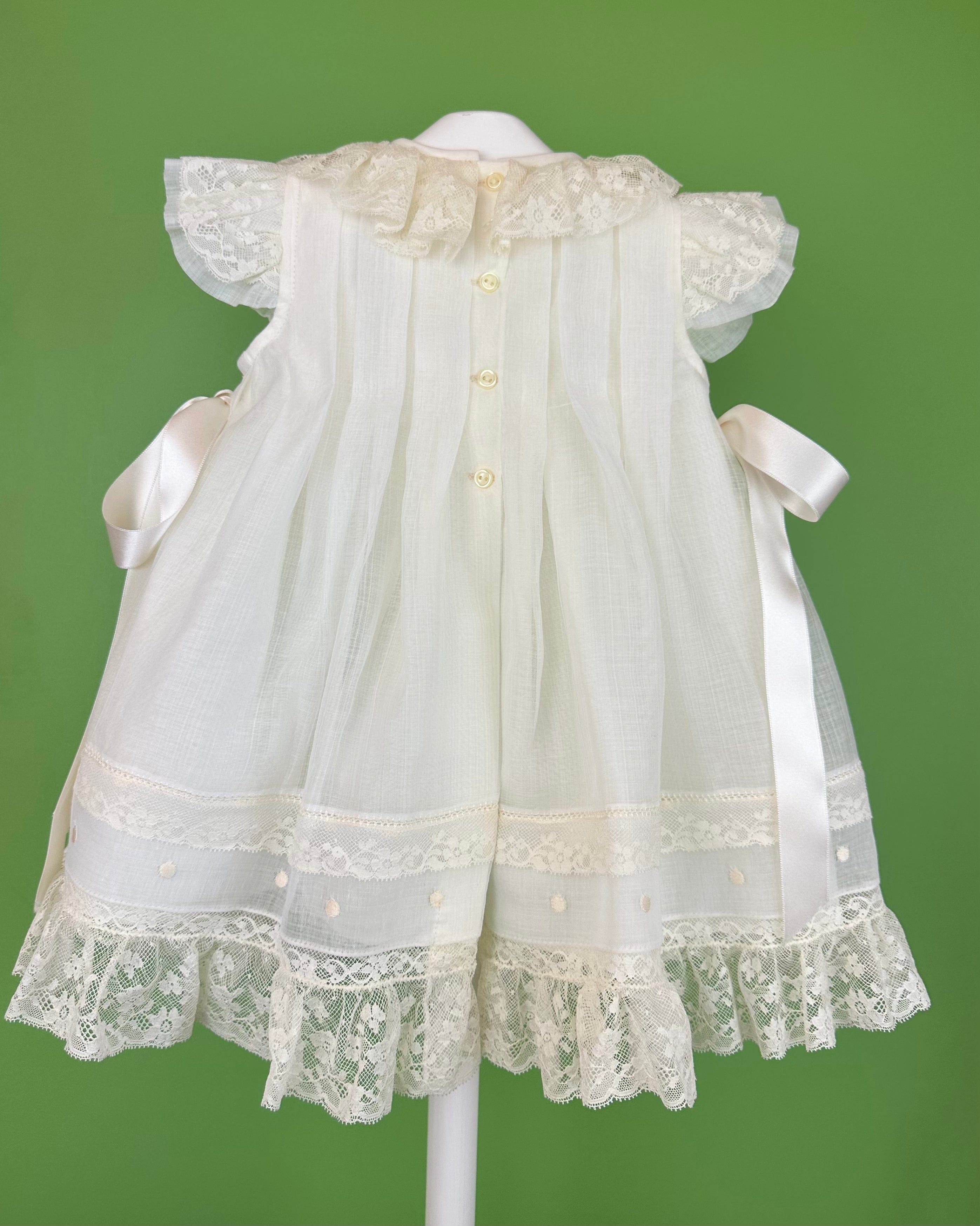 YoYo Boutique Baptism Lina Dress with Bonnet