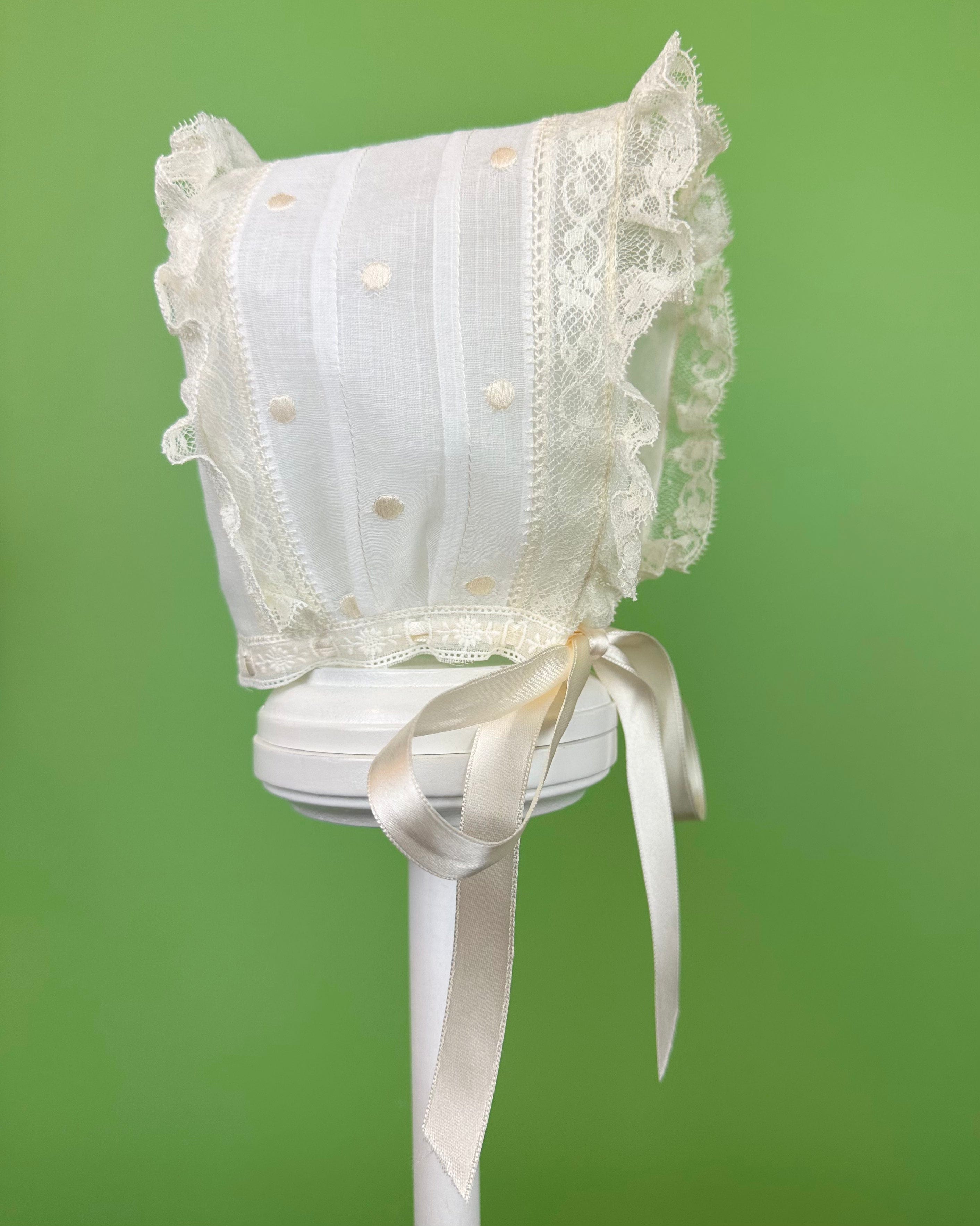 YoYo Boutique Baptism Lina Dress with Bonnet