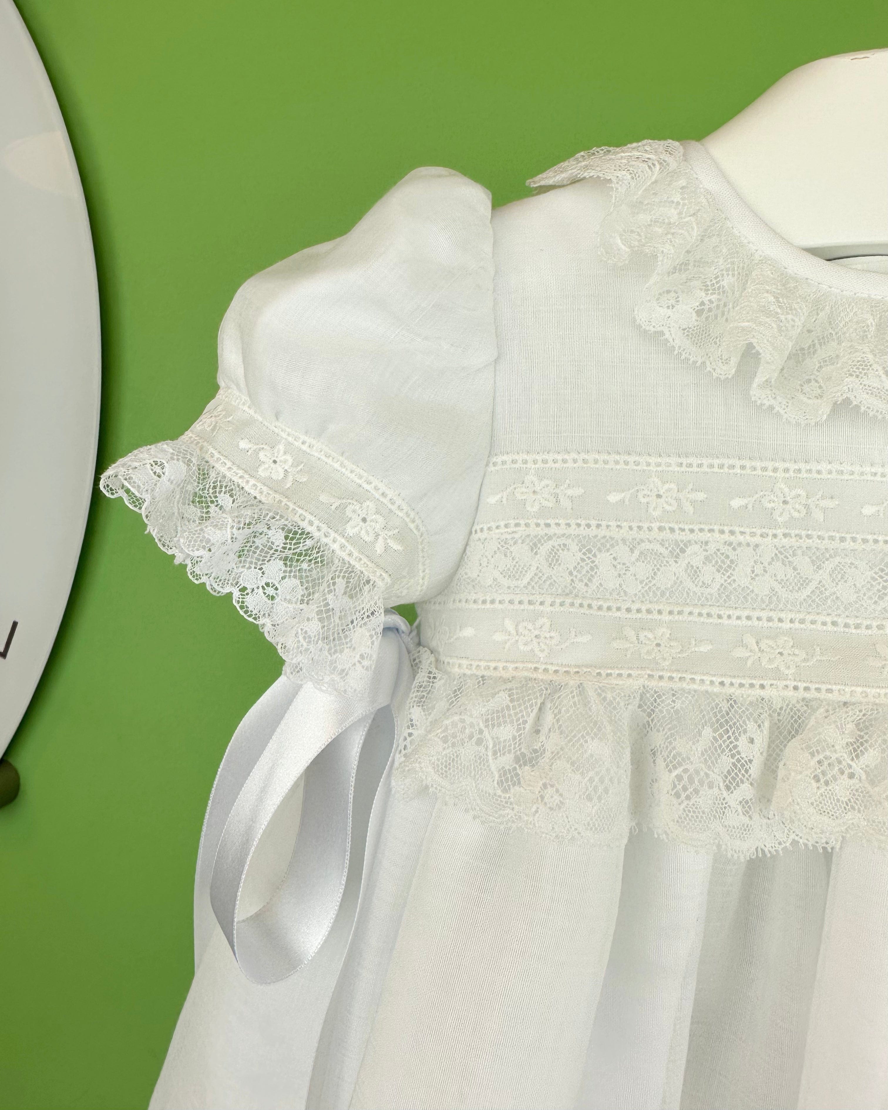 YoYo Boutique Baptism Miranda Dress with Bonnet