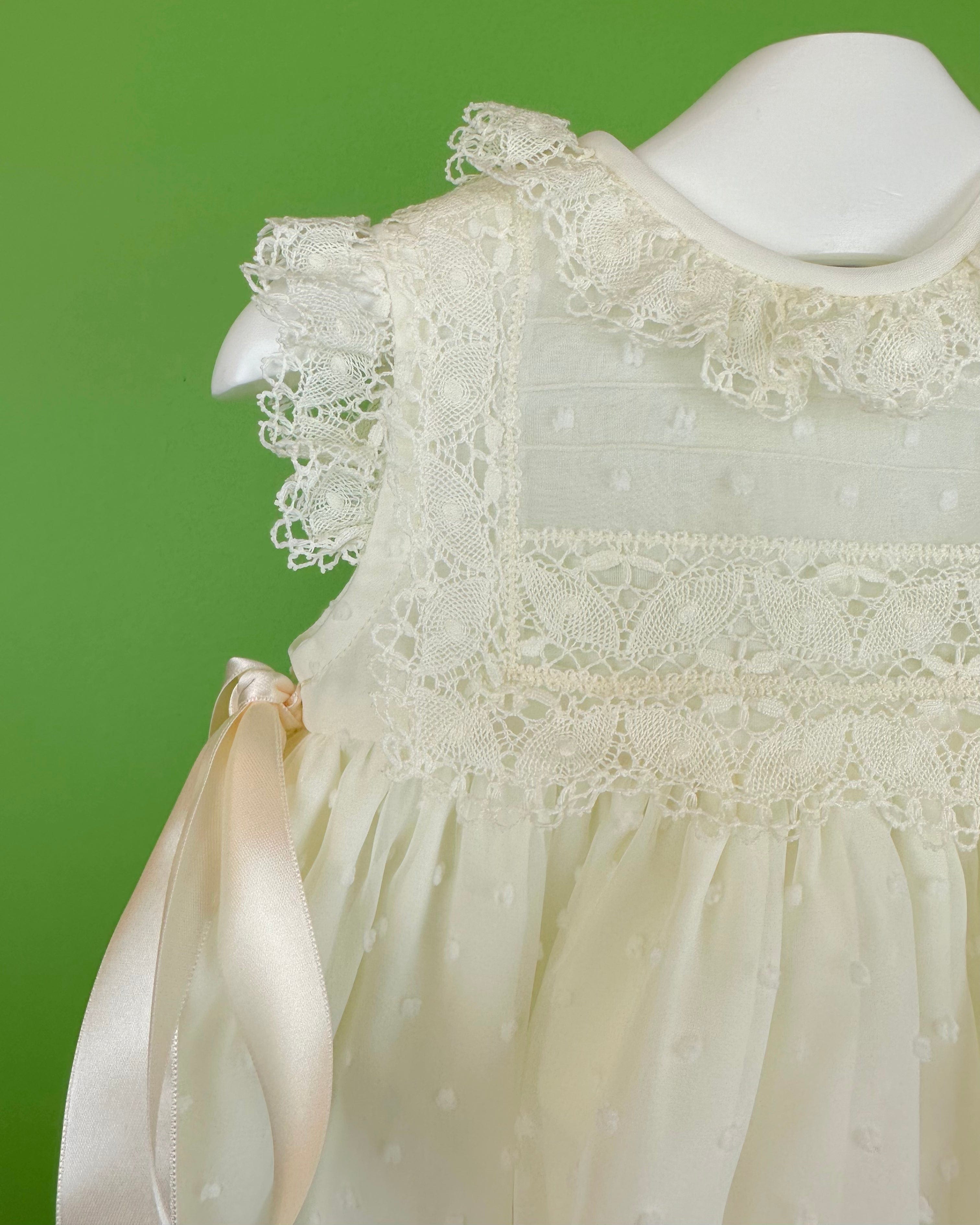 YoYo Boutique Baptism Teresa Dress with Bonnet