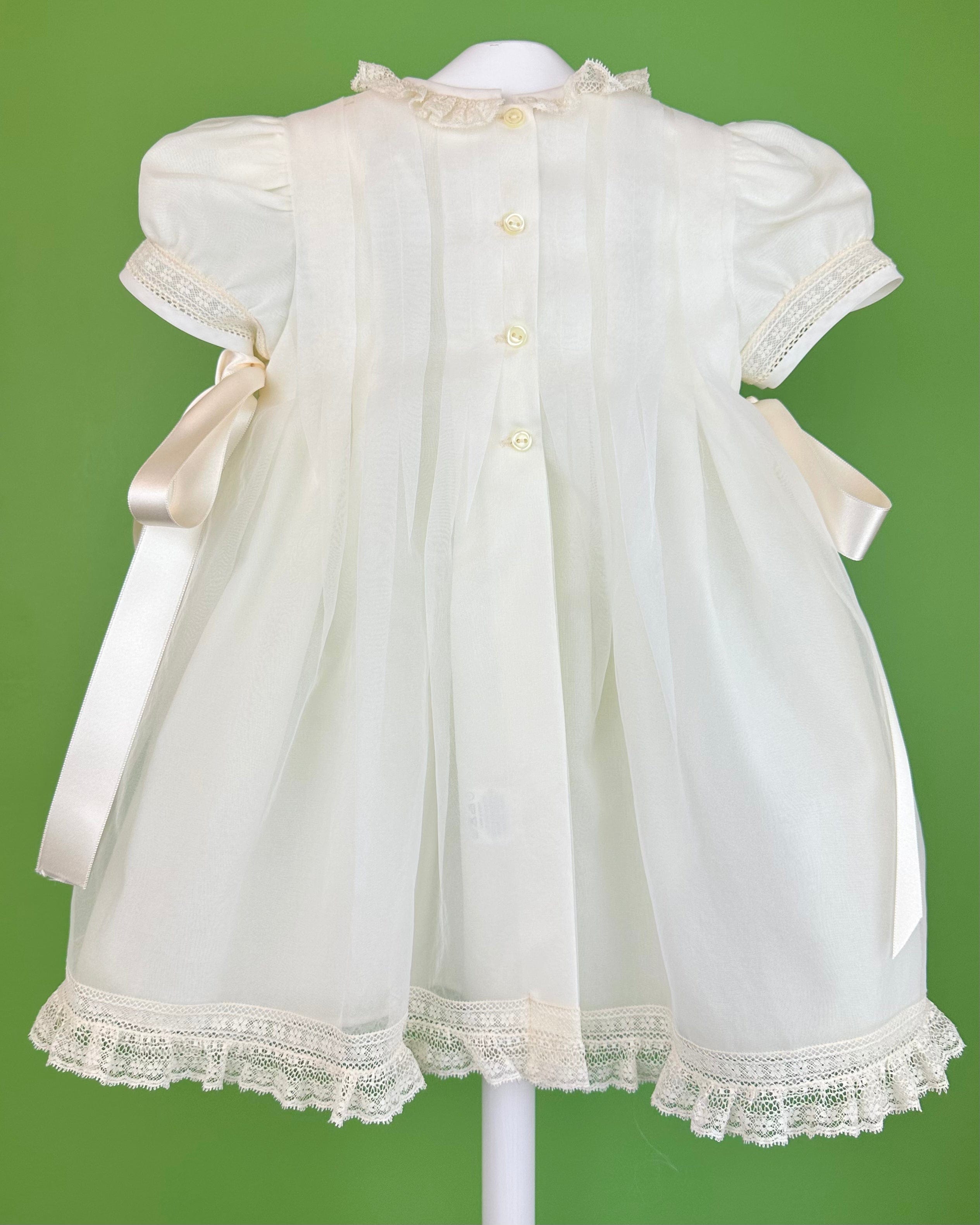 YoYo Boutique Baptism Victoria Dress with Bonnet