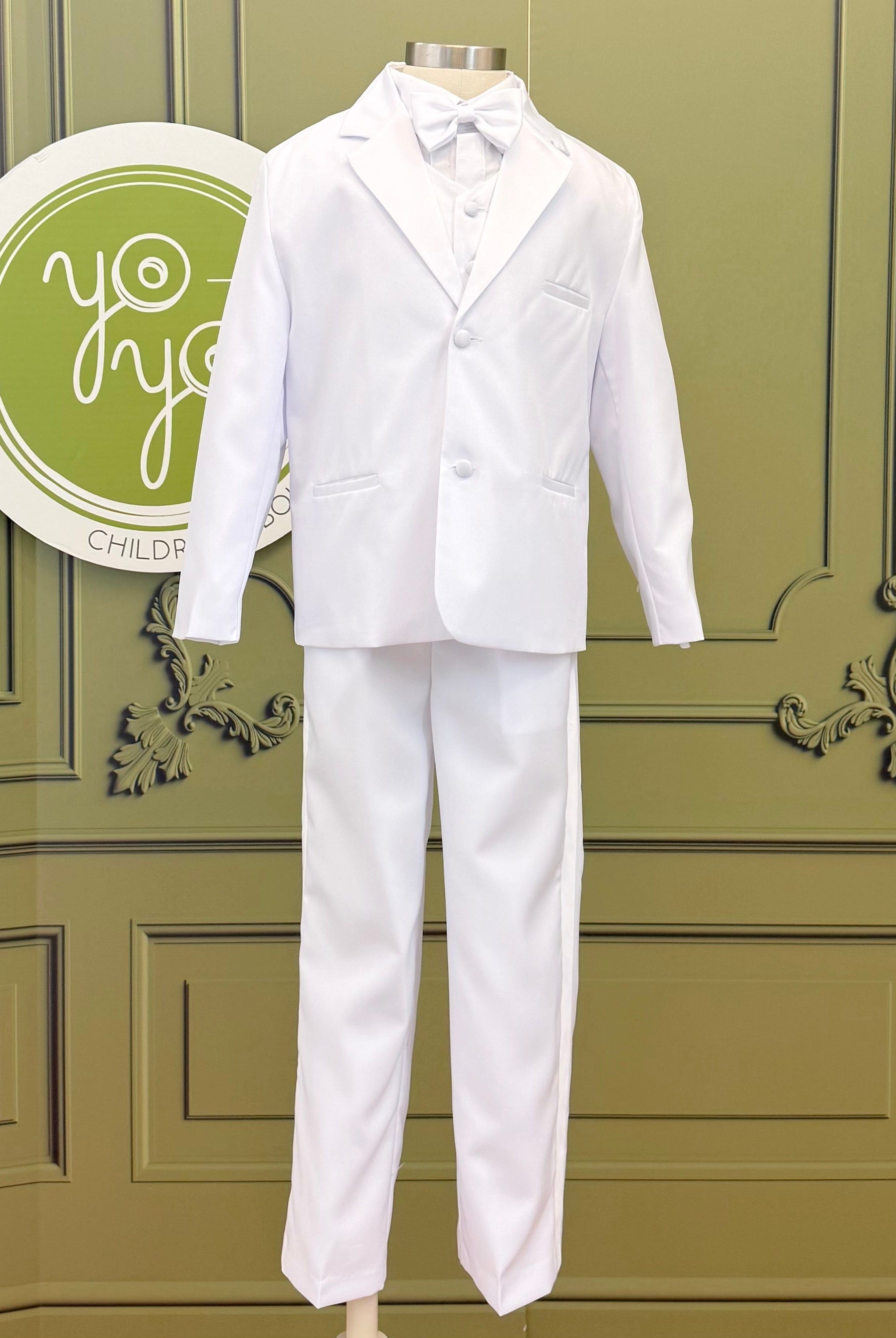 YoYo Boutique First Communion 8 / White White First Communion Tuxedo