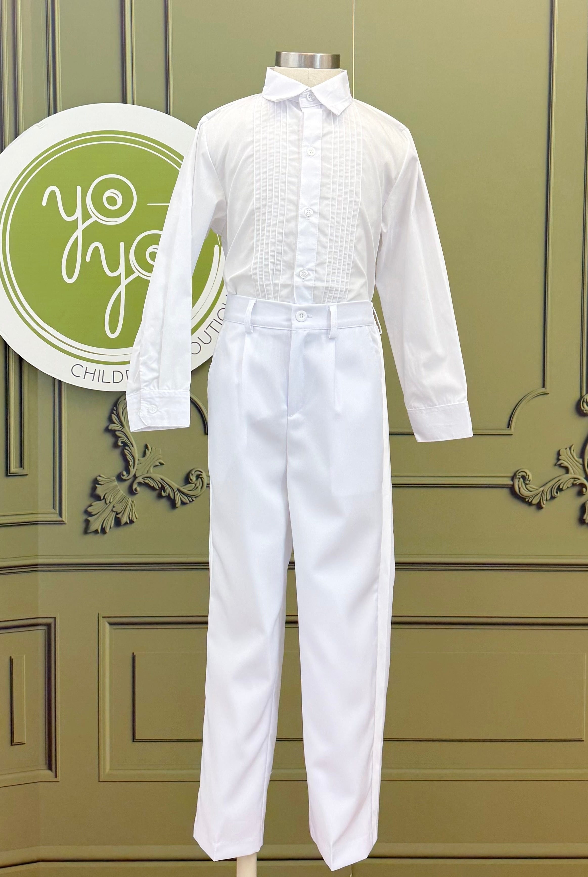 YoYo Boutique First Communion 8 / White White First Communion Tuxedo