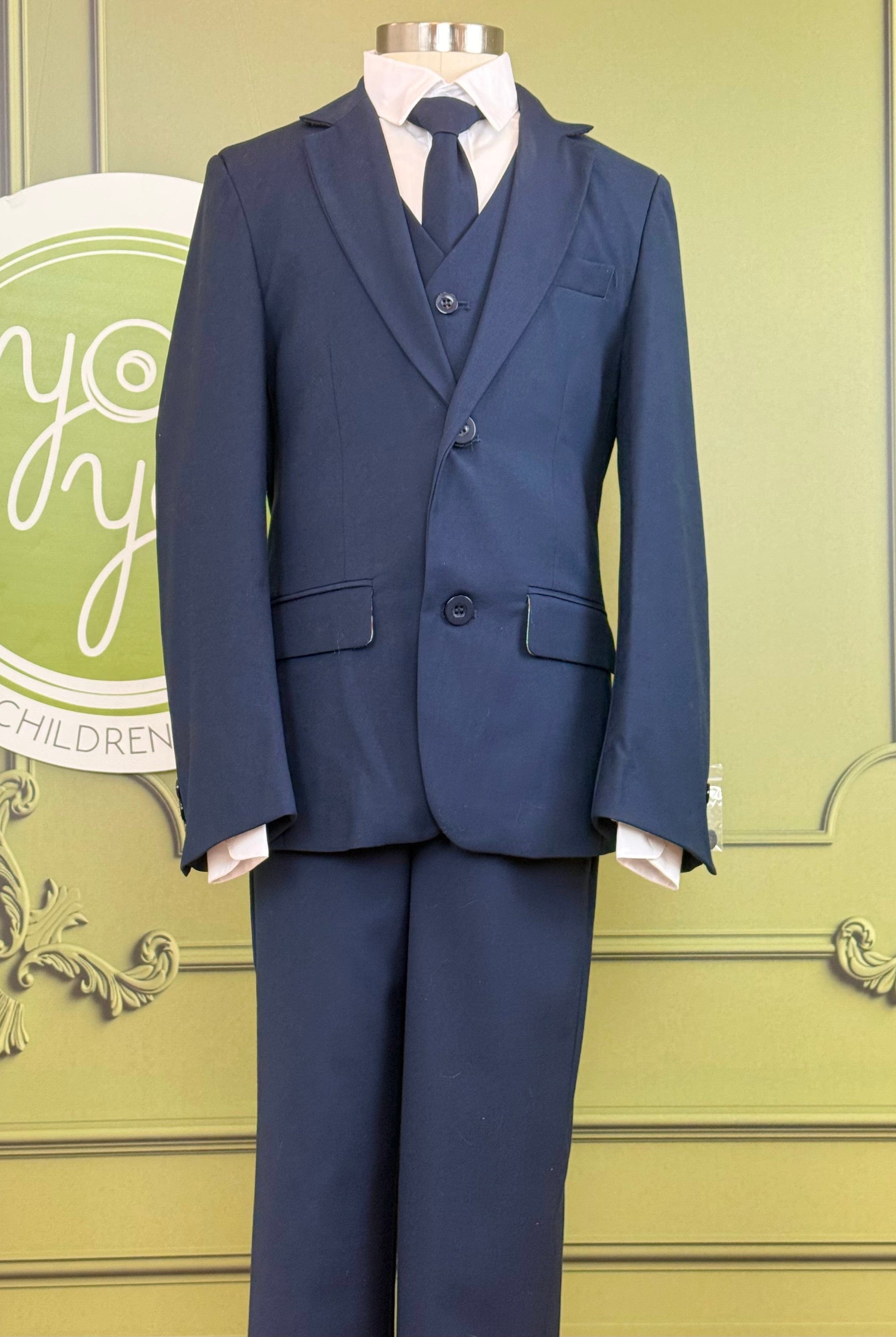 YoYo Boutique First Communion Navy Blue First Communion Suit