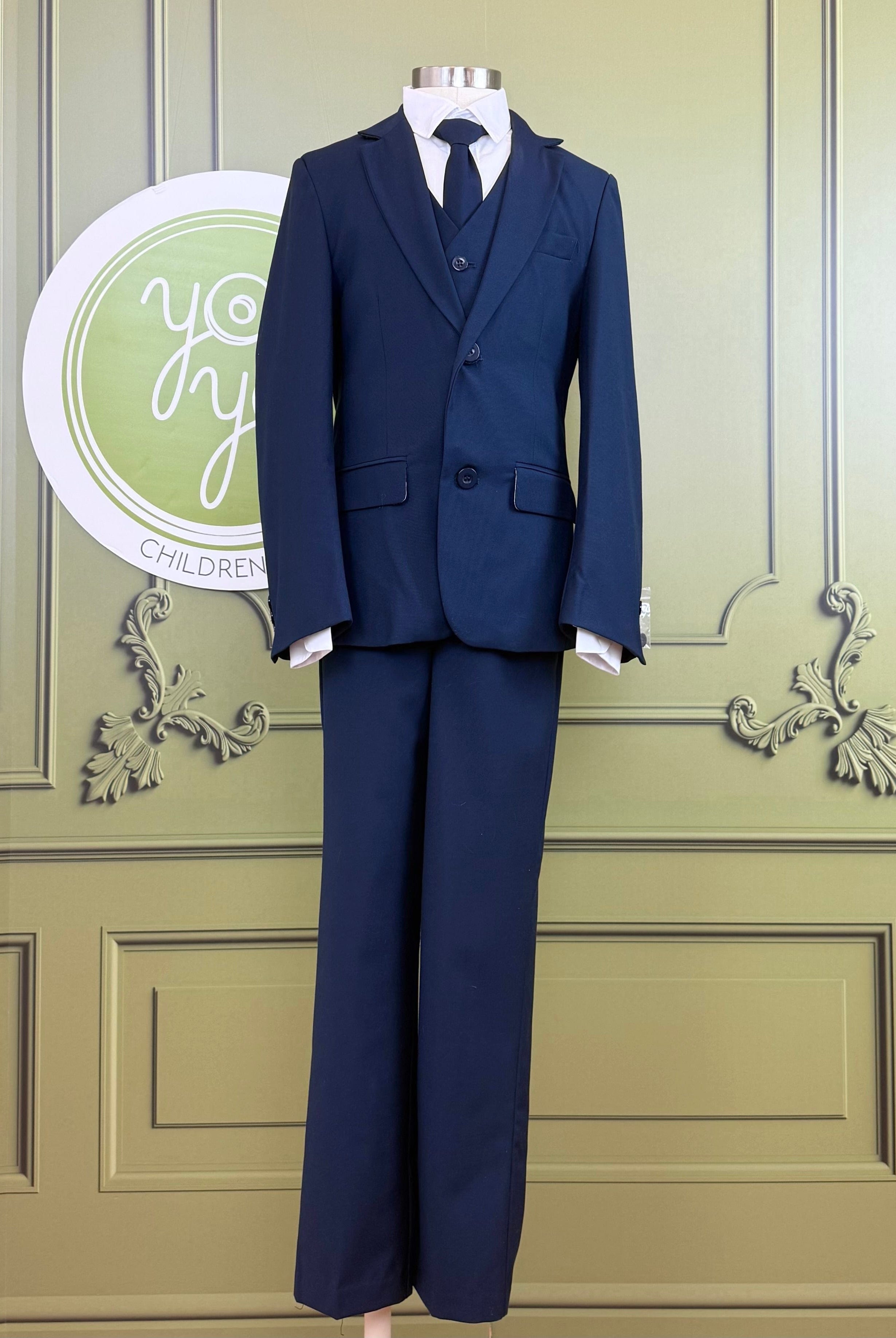YoYo Boutique First Communion Navy Blue First Communion Suit