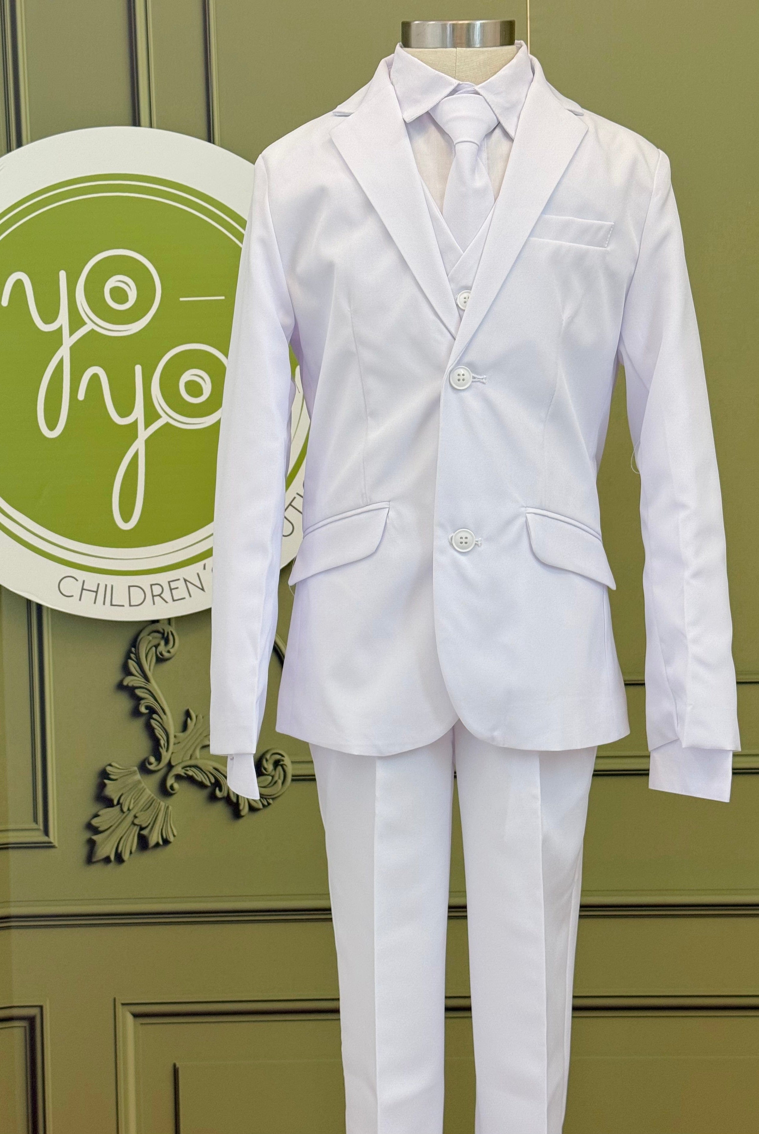YoYo Boutique First Communion White First Communion Suit