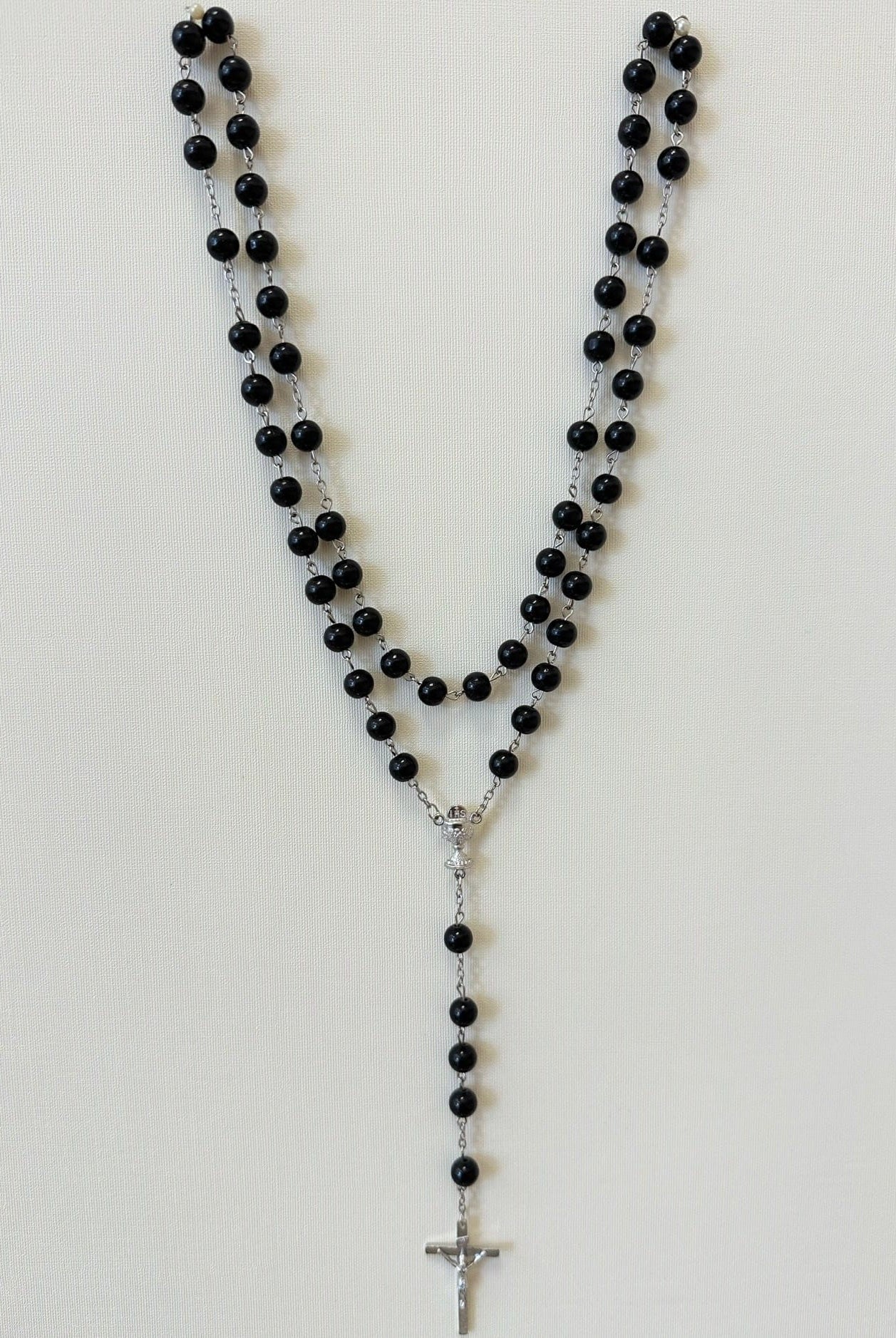 YoYo Boutique Rosary Black Black Beads Rosary