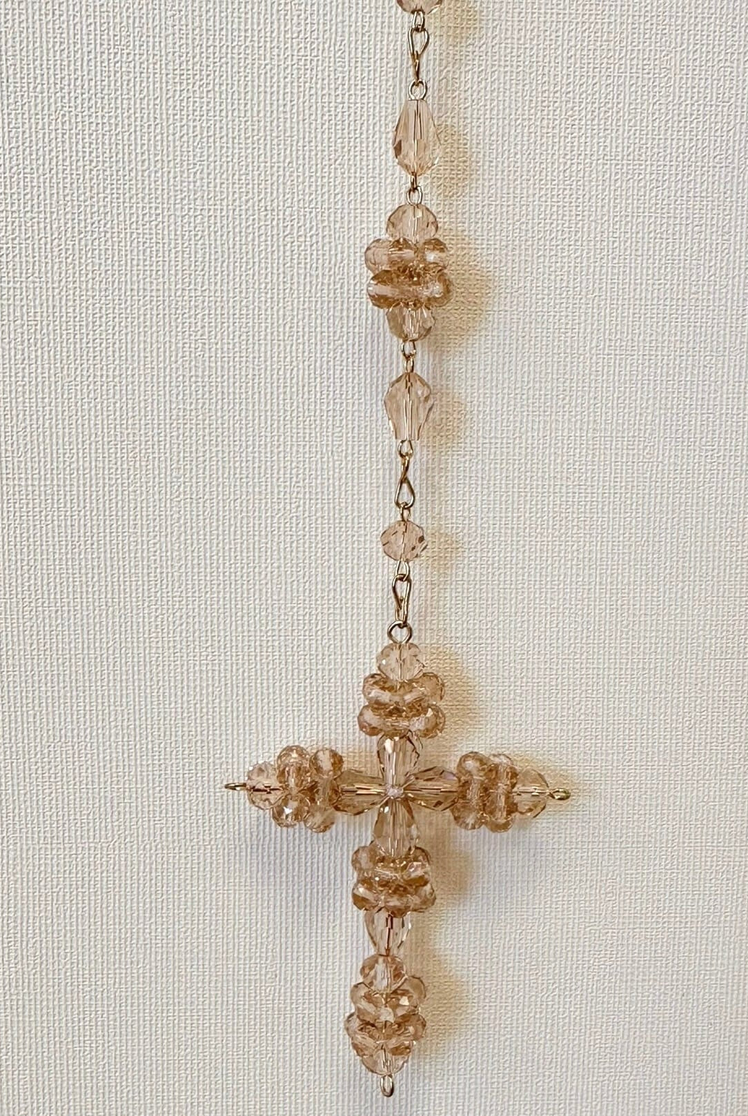 YoYo Boutique Rosary Blush Blush Crystal Rosary