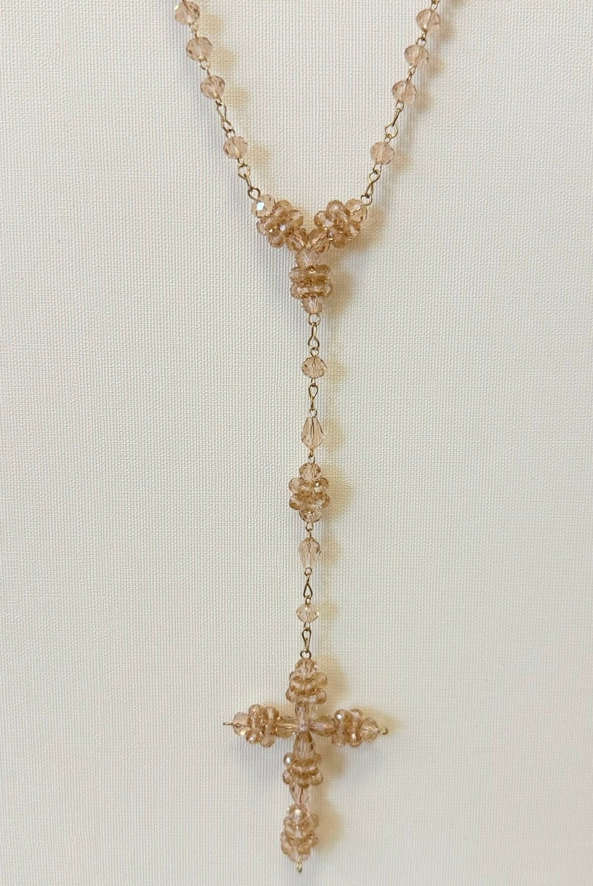 YoYo Boutique Rosary Blush Blush Crystal Rosary