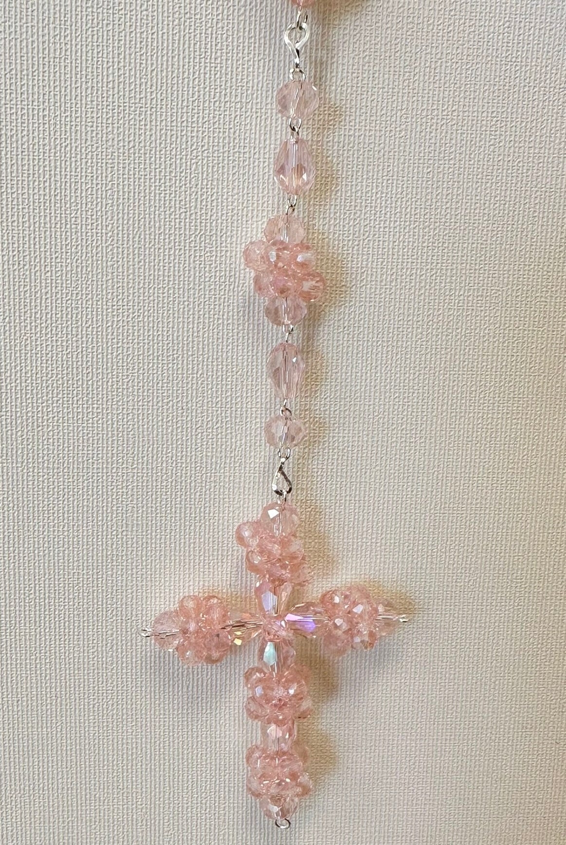 YoYo Boutique Rosary Pink Pink Crystals Rosary