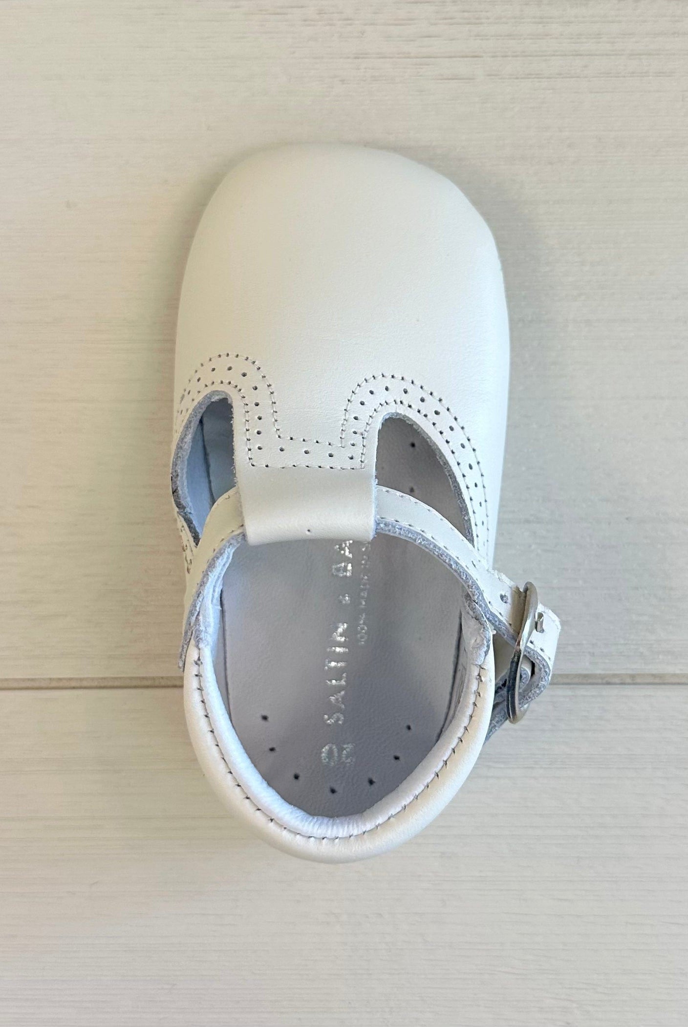 YoYo Boutique Shoes Off-White Pre-Walker T-Bar Shoes