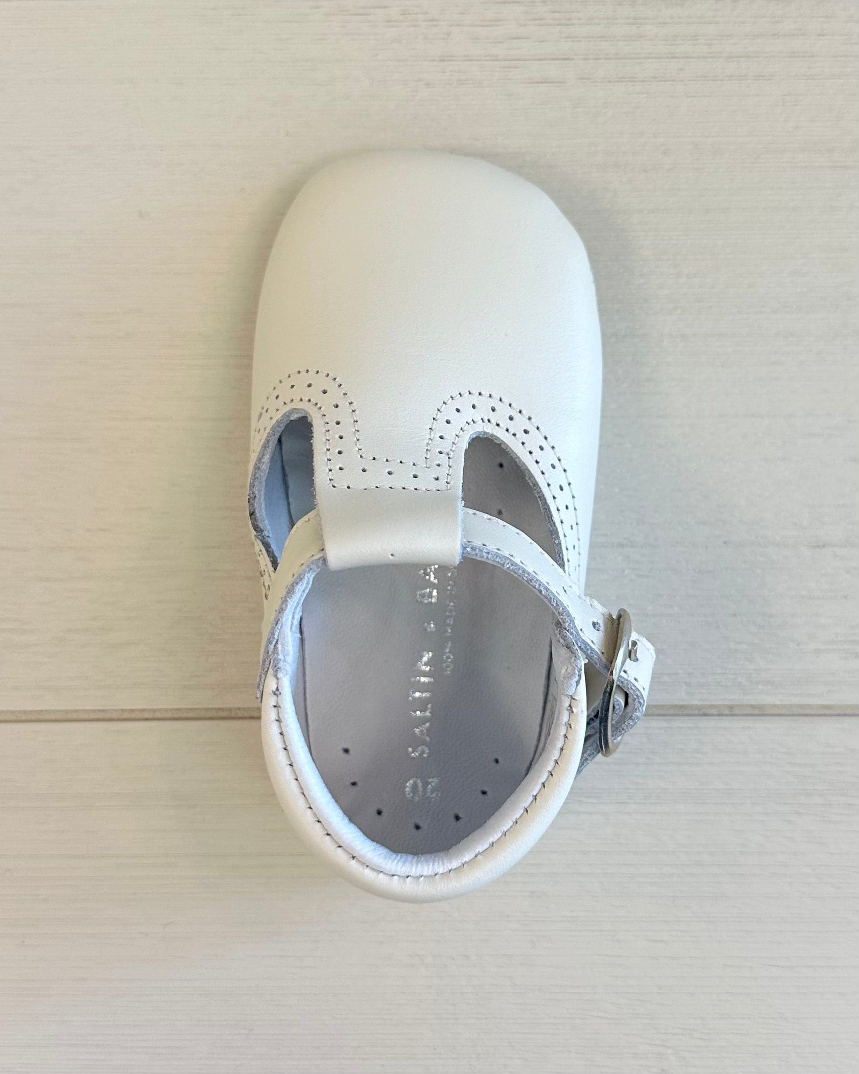 YoYo Boutique Shoes Off-White Pre-Walker T-Bar Shoes