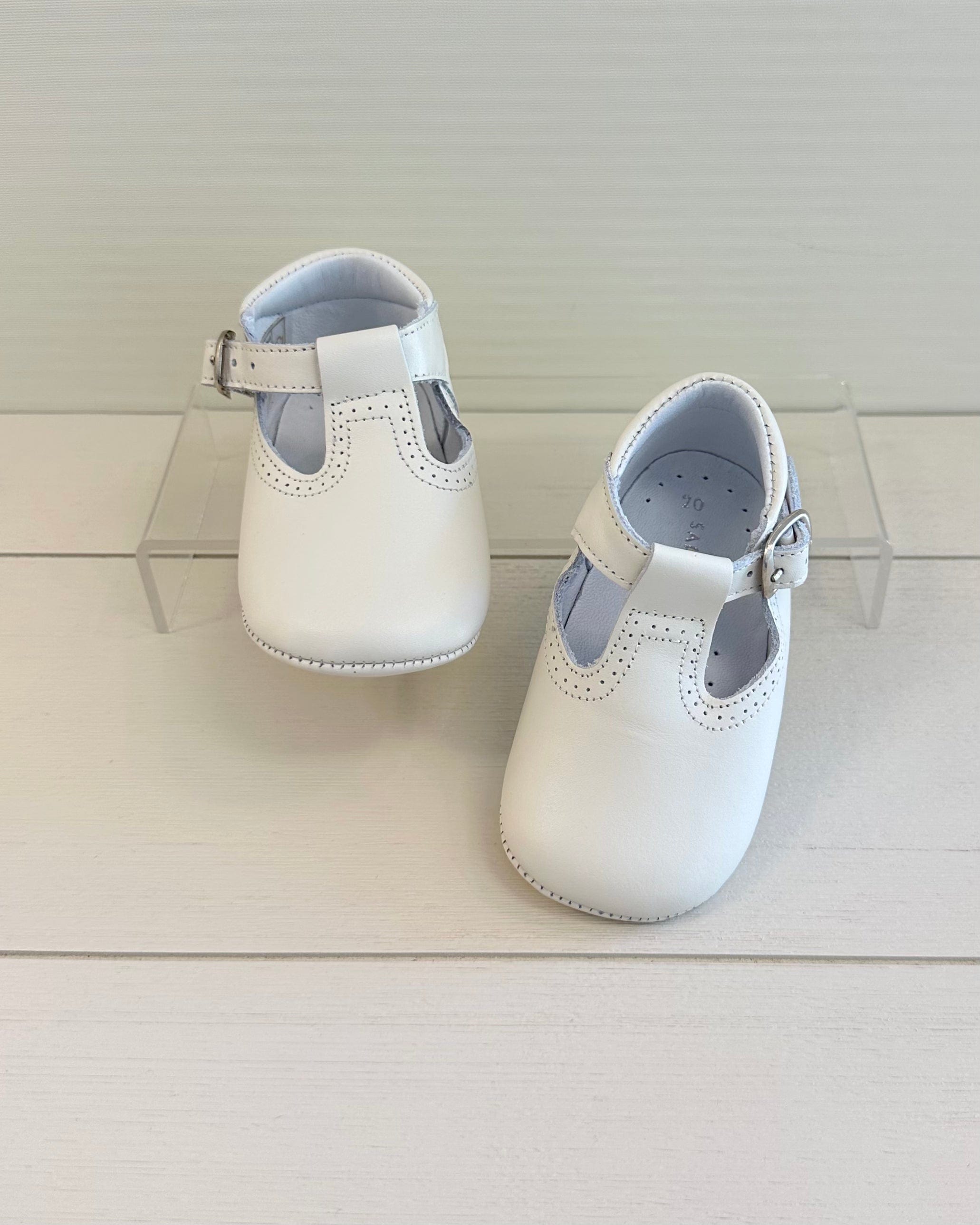 YoYo Boutique Shoes Off-White Pre-Walker T-Bar Shoes
