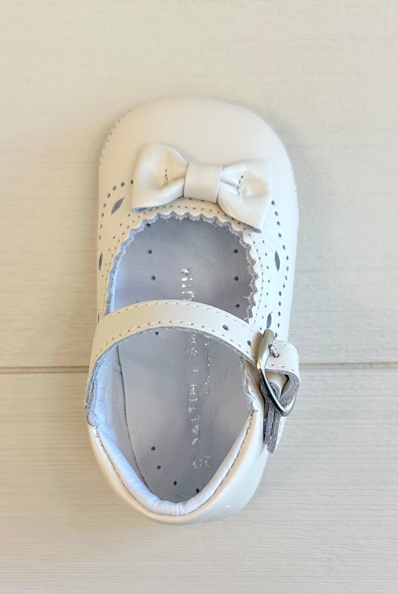 YoYo Boutique Shoes Pearl White Pre-Walker Mary Jane with Bow Shoes