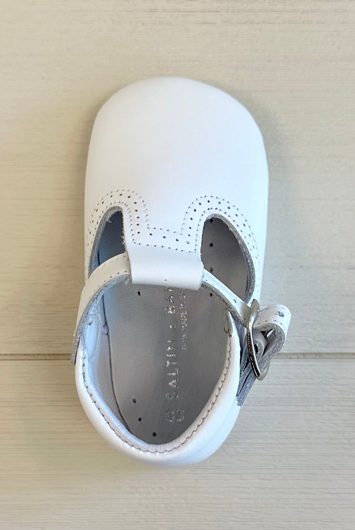 YoYo Boutique Shoes White Pre-Walker T-Bar Shoes