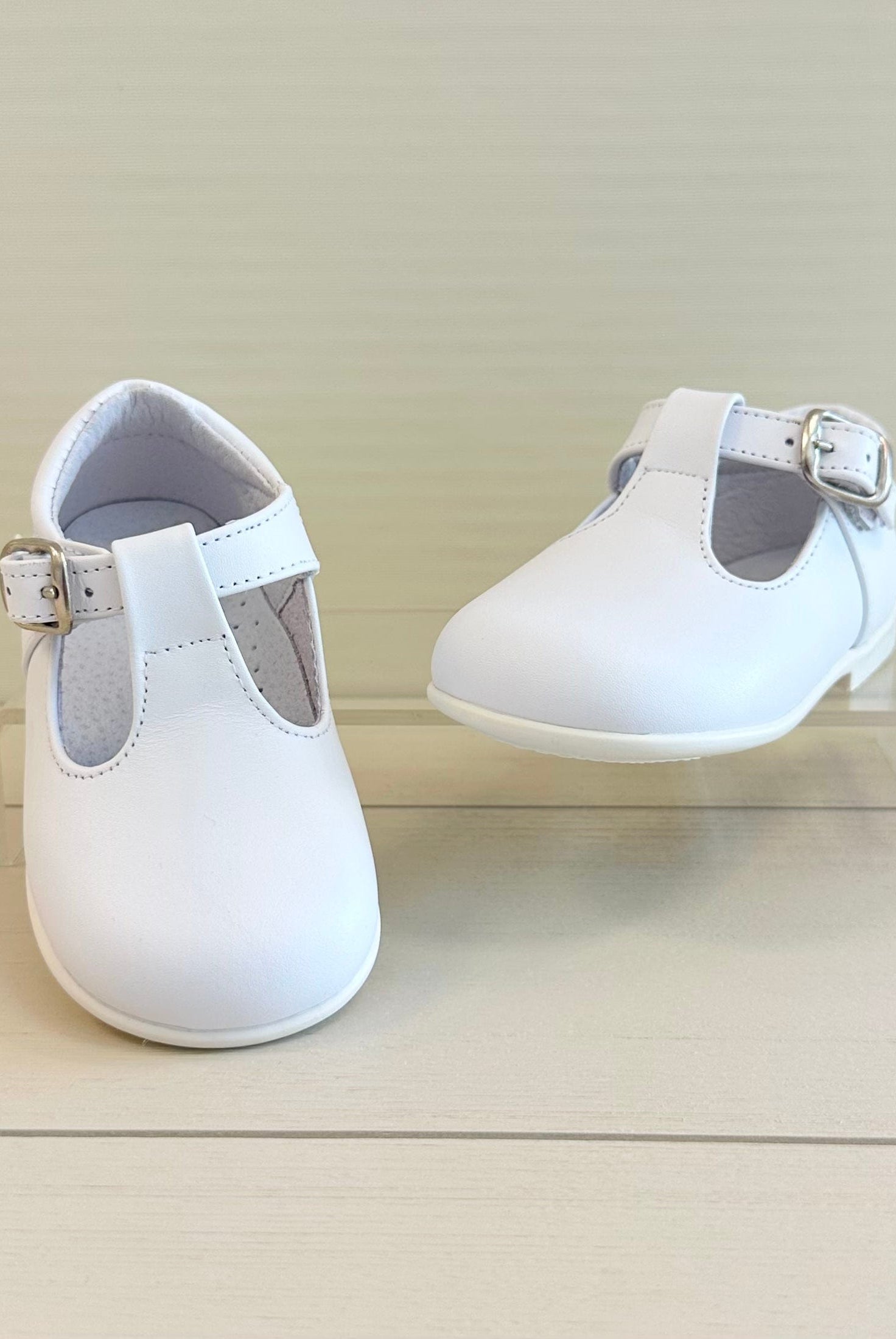 YoYo Boutique Shoes White T-Bar Shoes