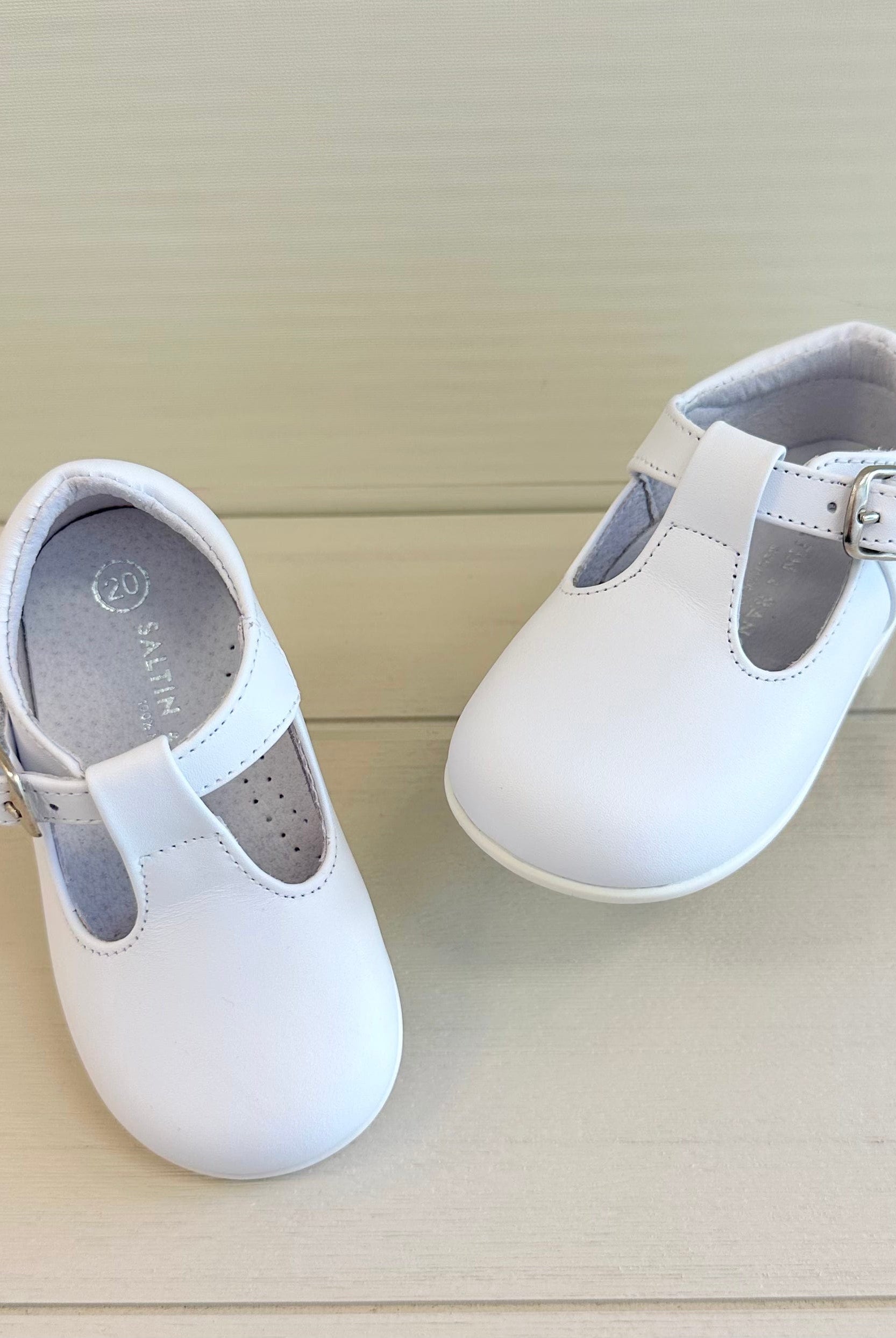 YoYo Boutique Shoes White T-Bar Shoes