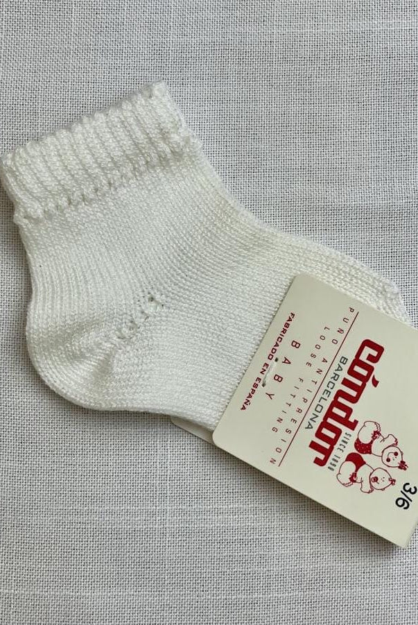 Condor Socks Off-White Perle Short Socks