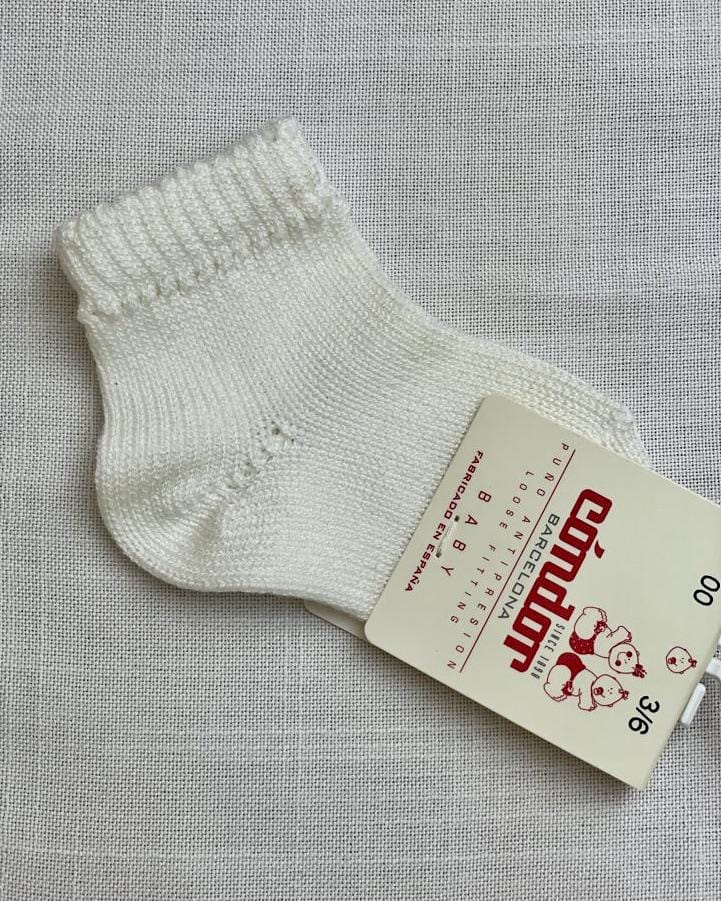 Condor Socks Off-White Perle Short Socks
