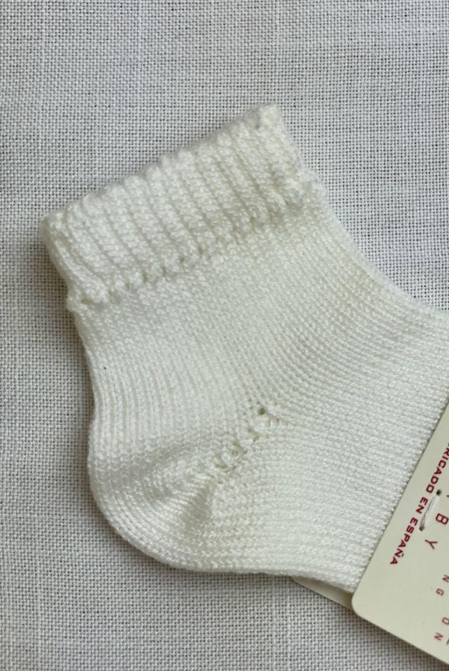 Condor Socks Off-White Perle Short Socks