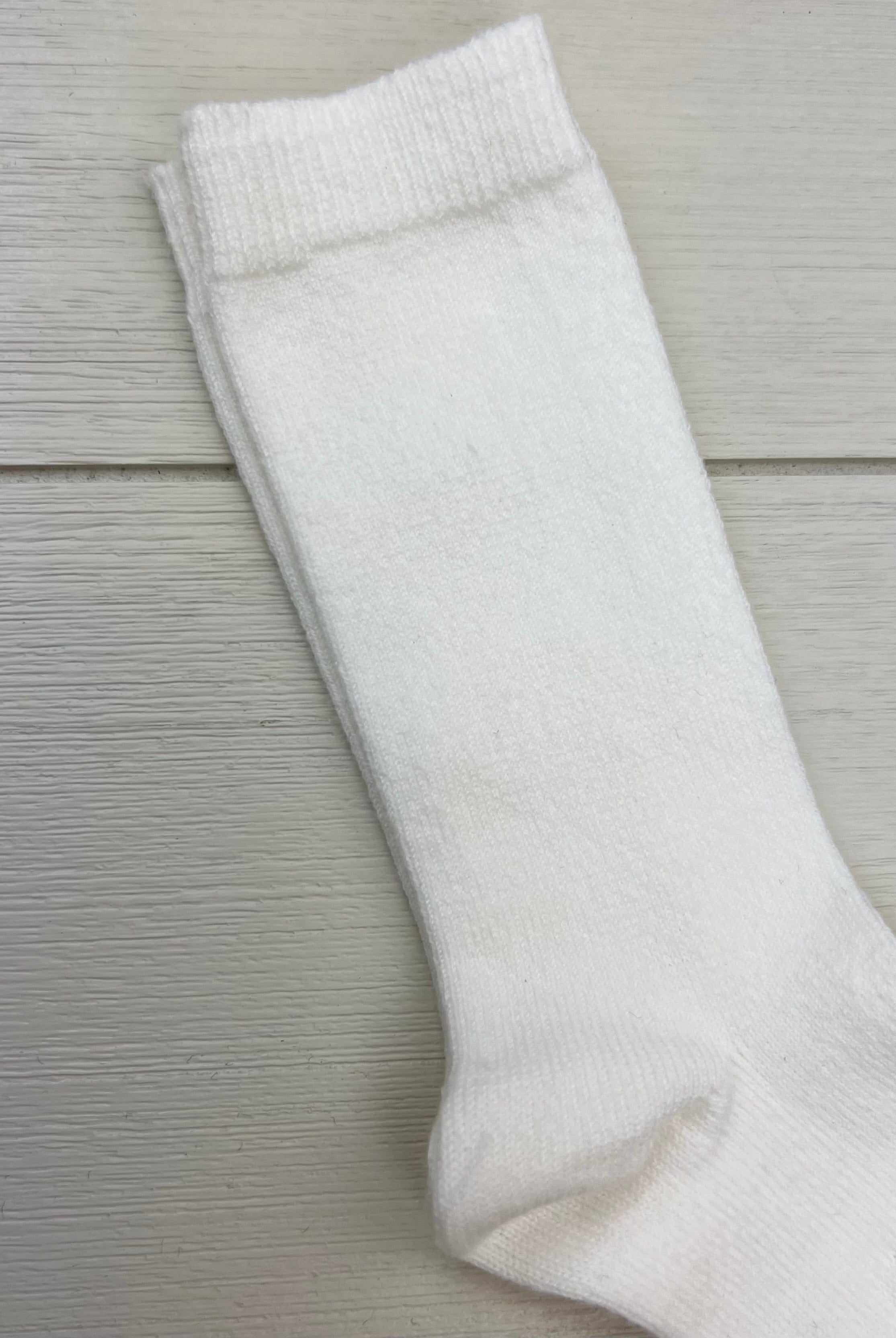 Condor Socks Off-White Plain Stitch Knee-High Socks