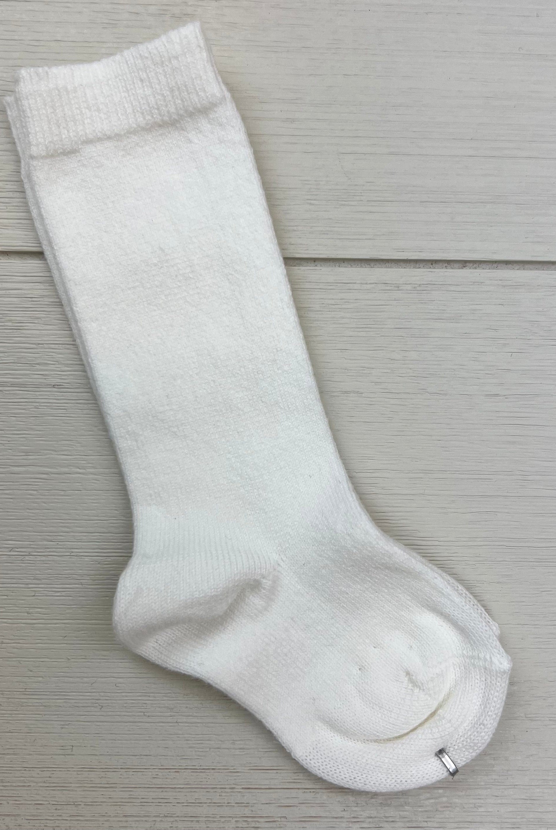 Condor Socks Off-White Plain Stitch Knee-High Socks