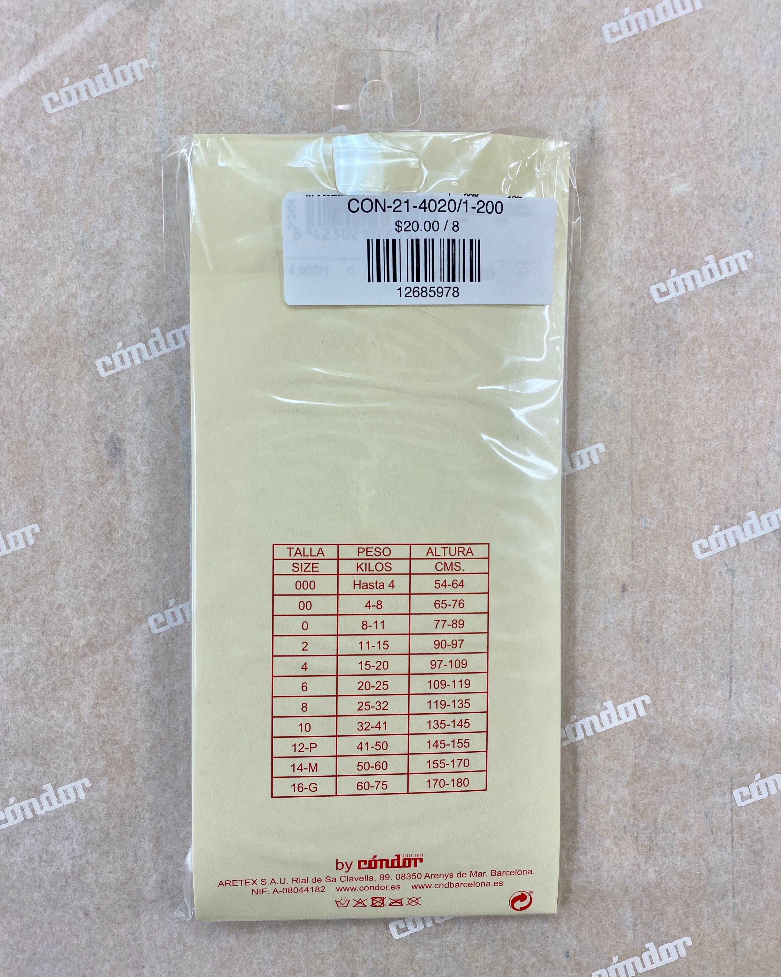 Condor Socks White Pantyhose