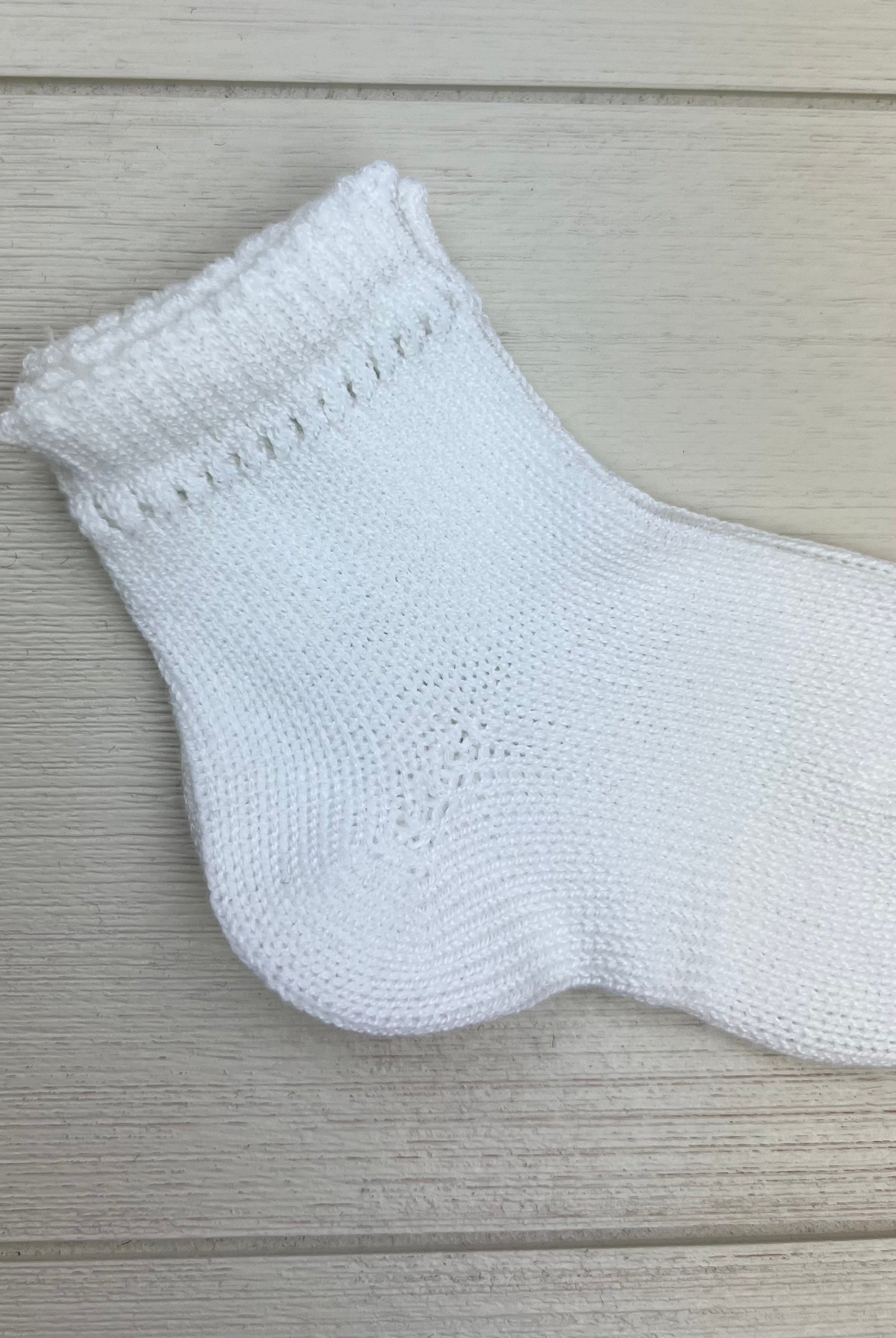 Condor Socks White Perle Short Socks